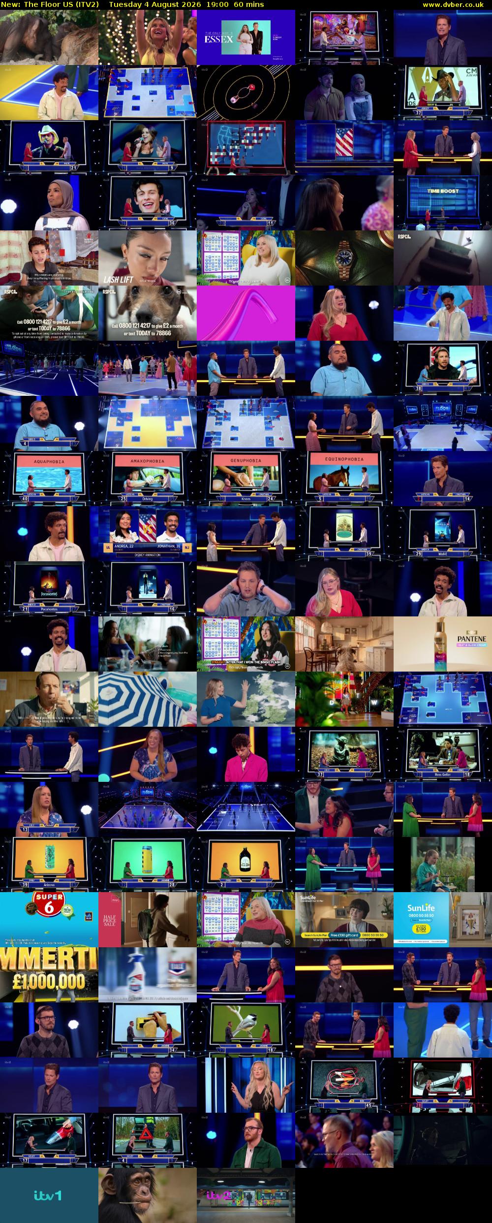 The Floor US (ITV2) Tuesday 4 August 2026 19:00 - 20:00