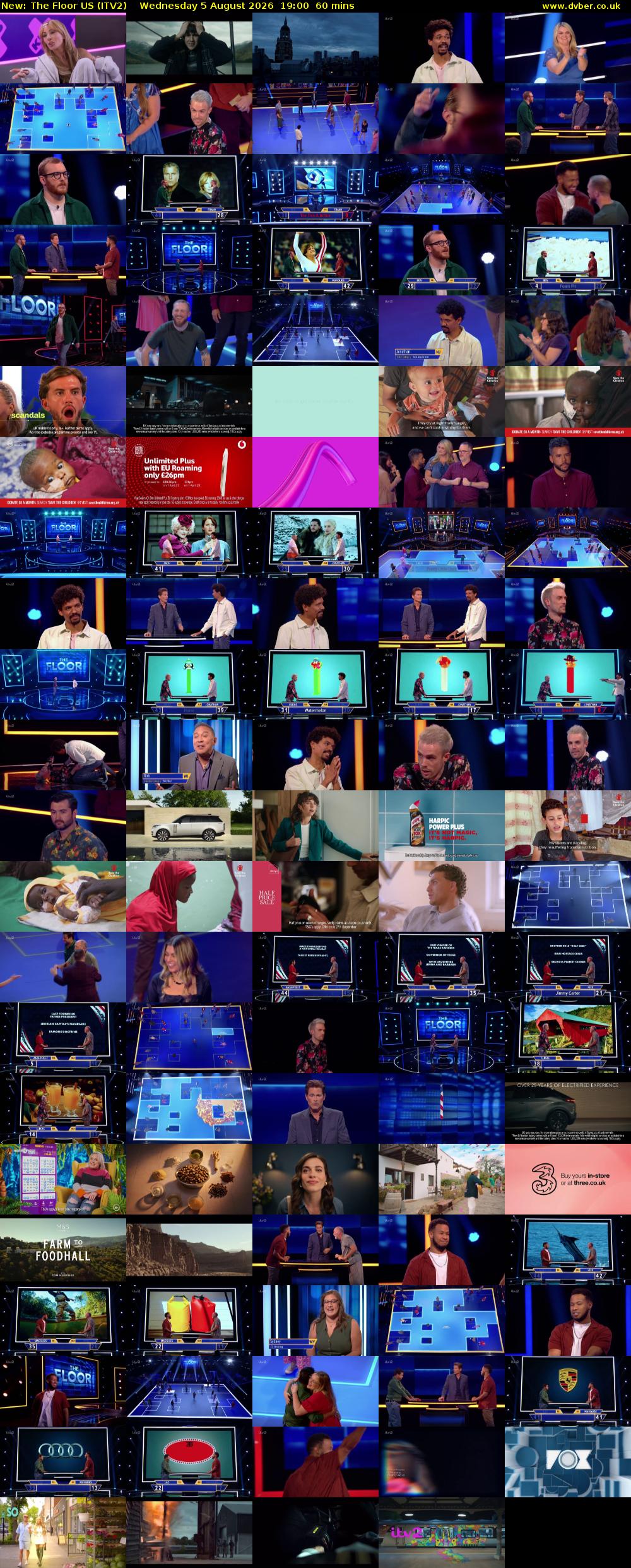 The Floor US (ITV2) Wednesday 5 August 2026 19:00 - 20:00