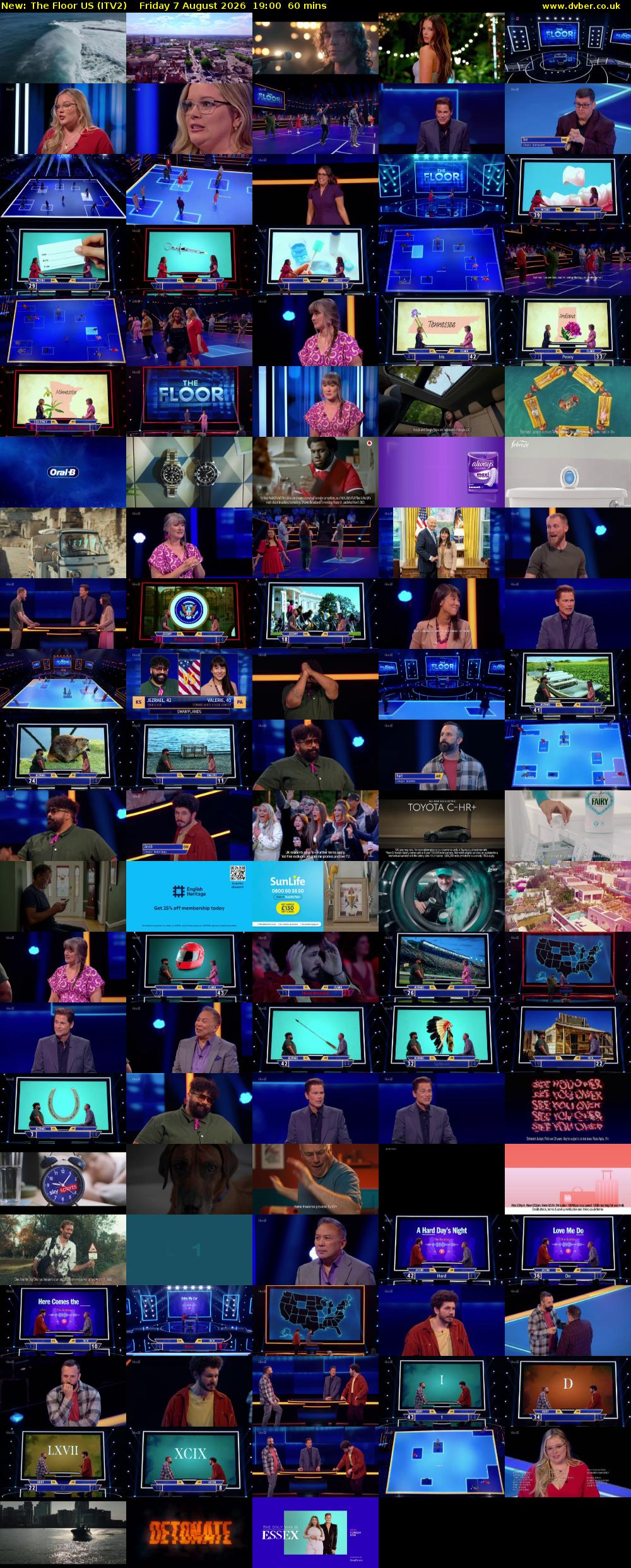 The Floor US (ITV2) Friday 7 August 2026 19:00 - 20:00