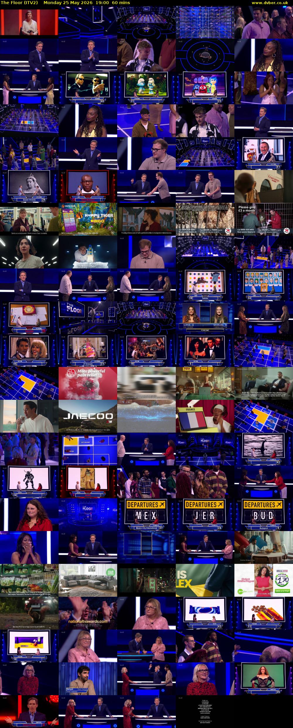 The Floor (ITV2) Monday 25 May 2026 19:00 - 20:00