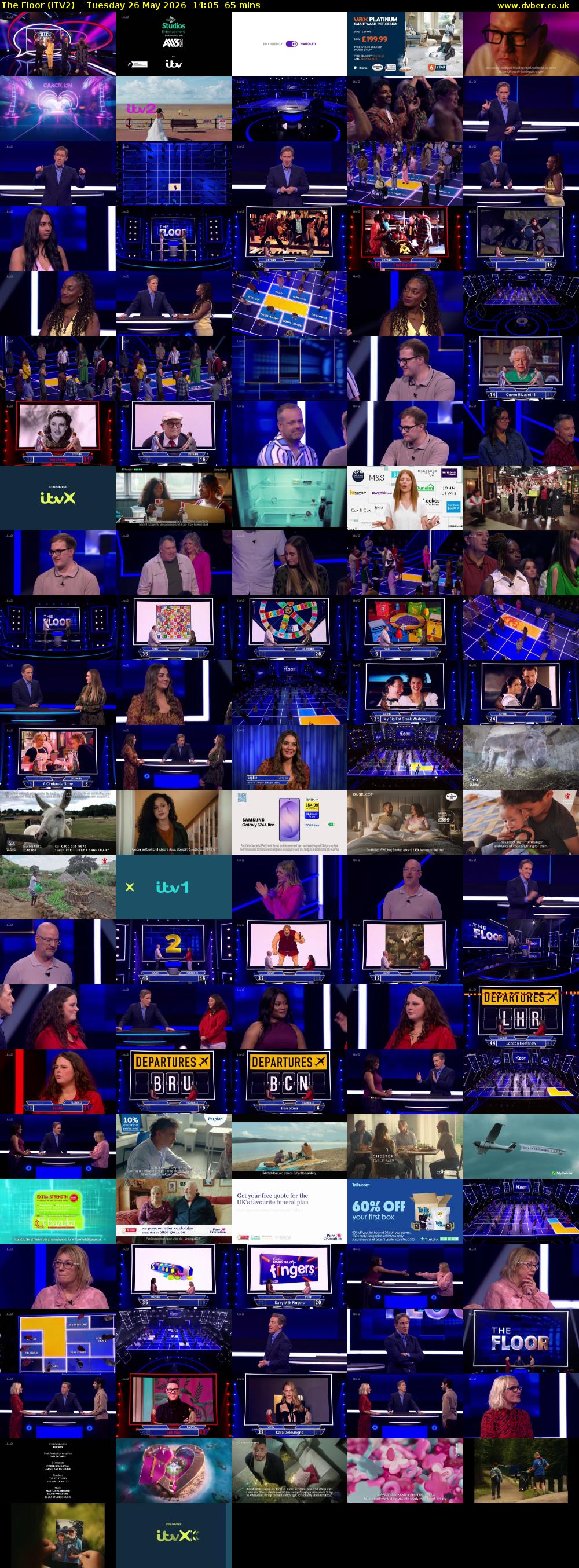The Floor (ITV2) Tuesday 26 May 2026 14:05 - 15:10