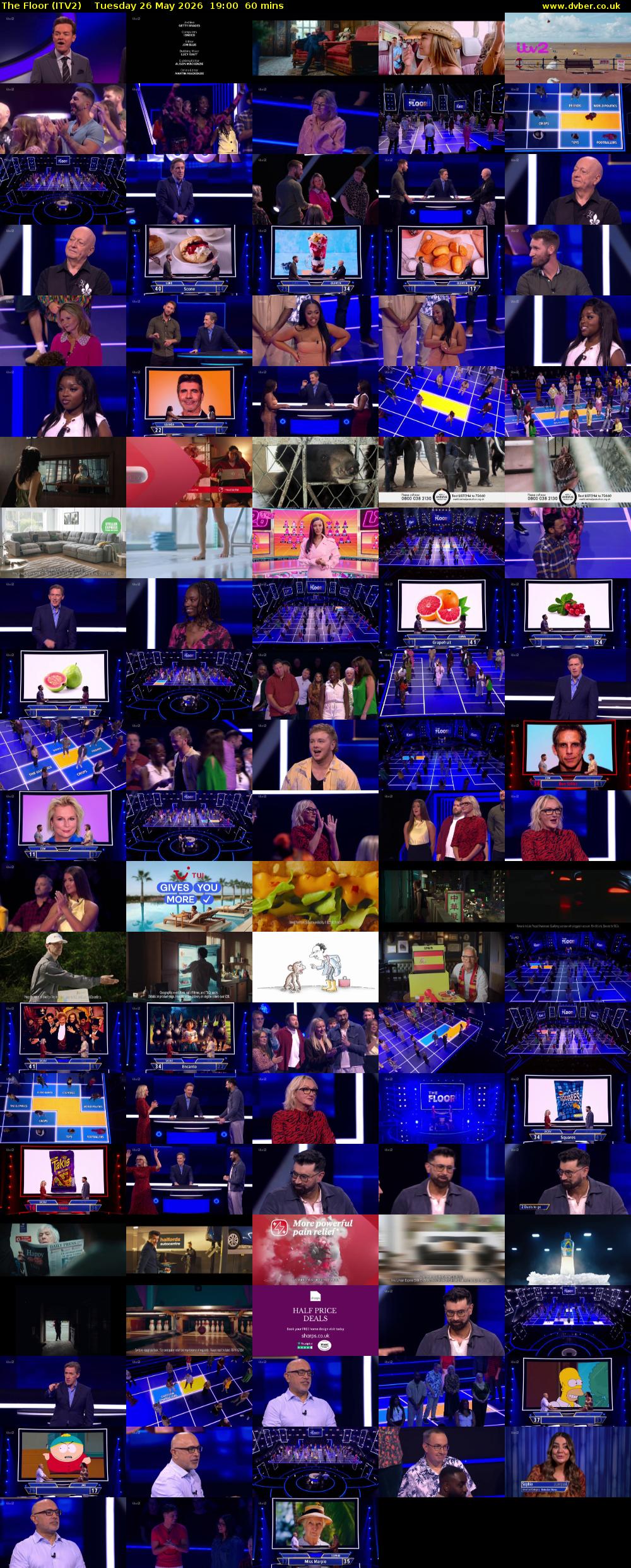 The Floor (ITV2) Tuesday 26 May 2026 19:00 - 20:00