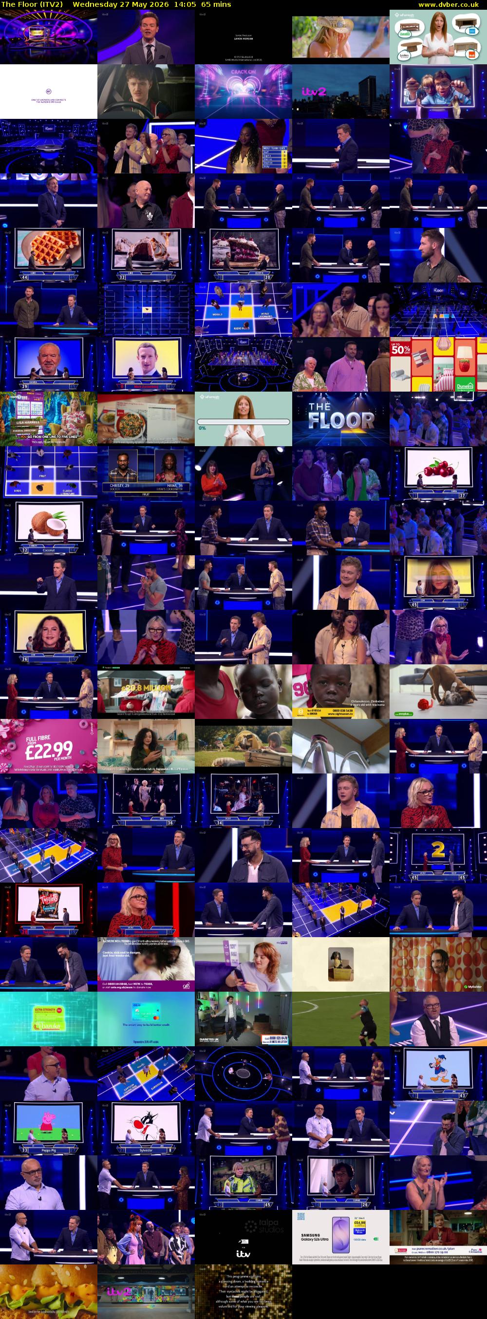 The Floor (ITV2) Wednesday 27 May 2026 14:05 - 15:10