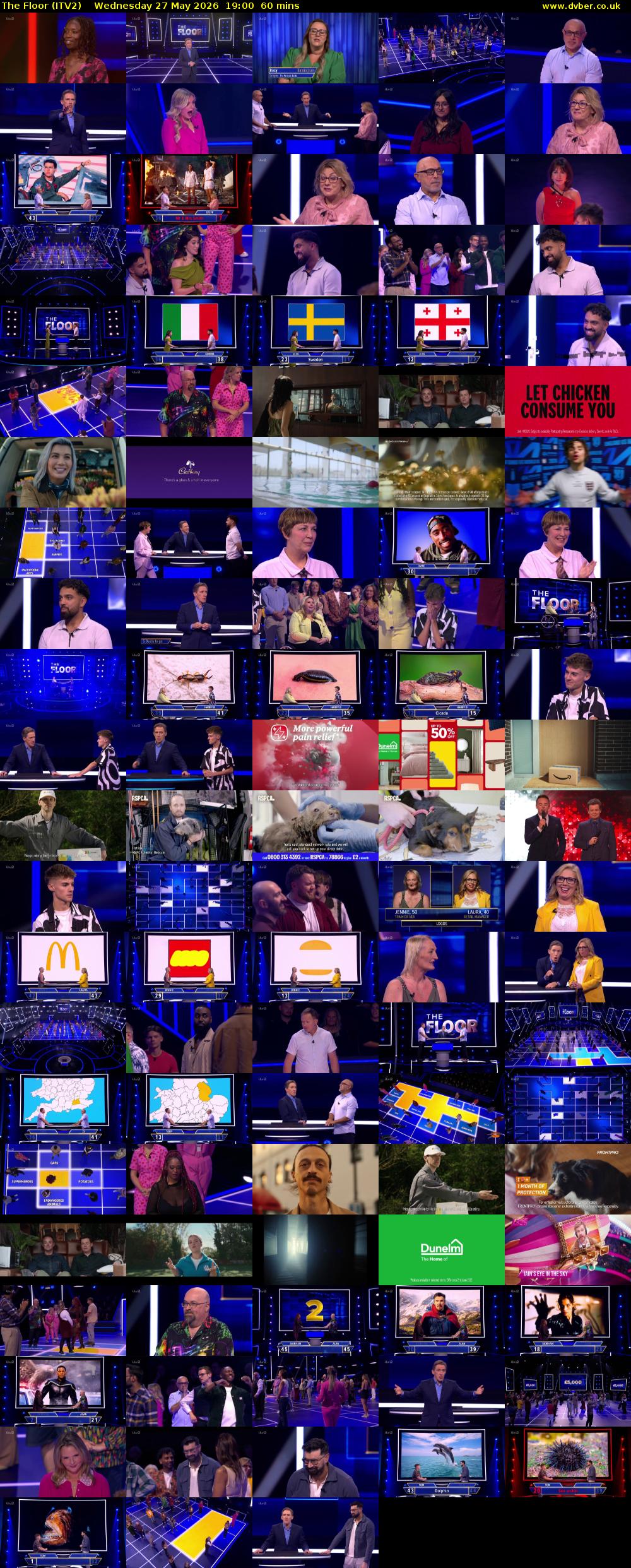 The Floor (ITV2) Wednesday 27 May 2026 19:00 - 20:00