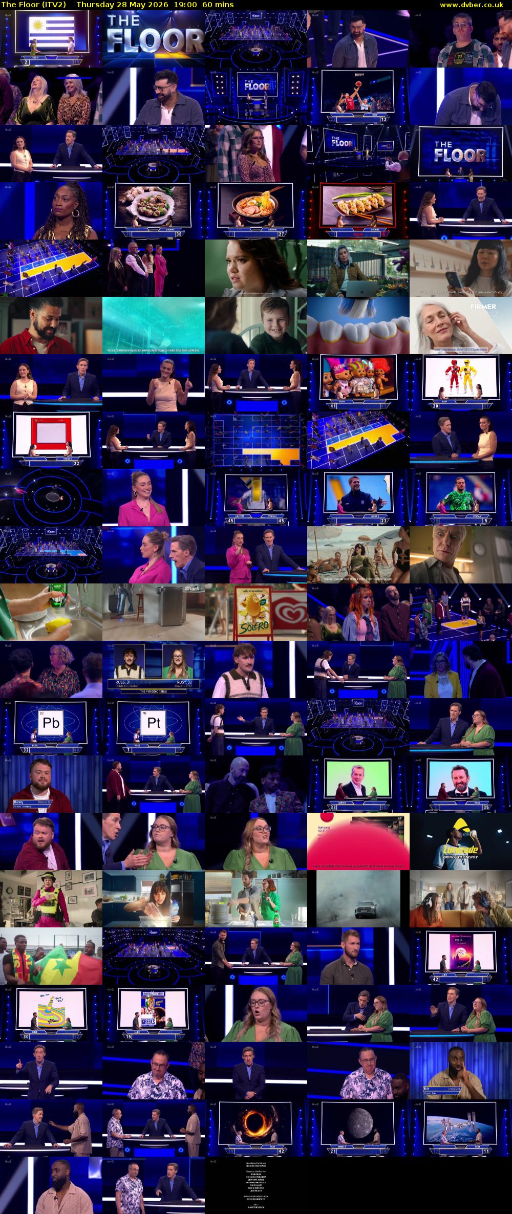 The Floor (ITV2) Thursday 28 May 2026 19:00 - 20:00