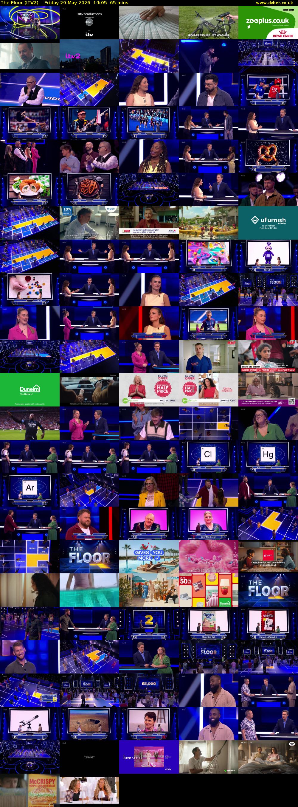 The Floor (ITV2) Friday 29 May 2026 14:05 - 15:10