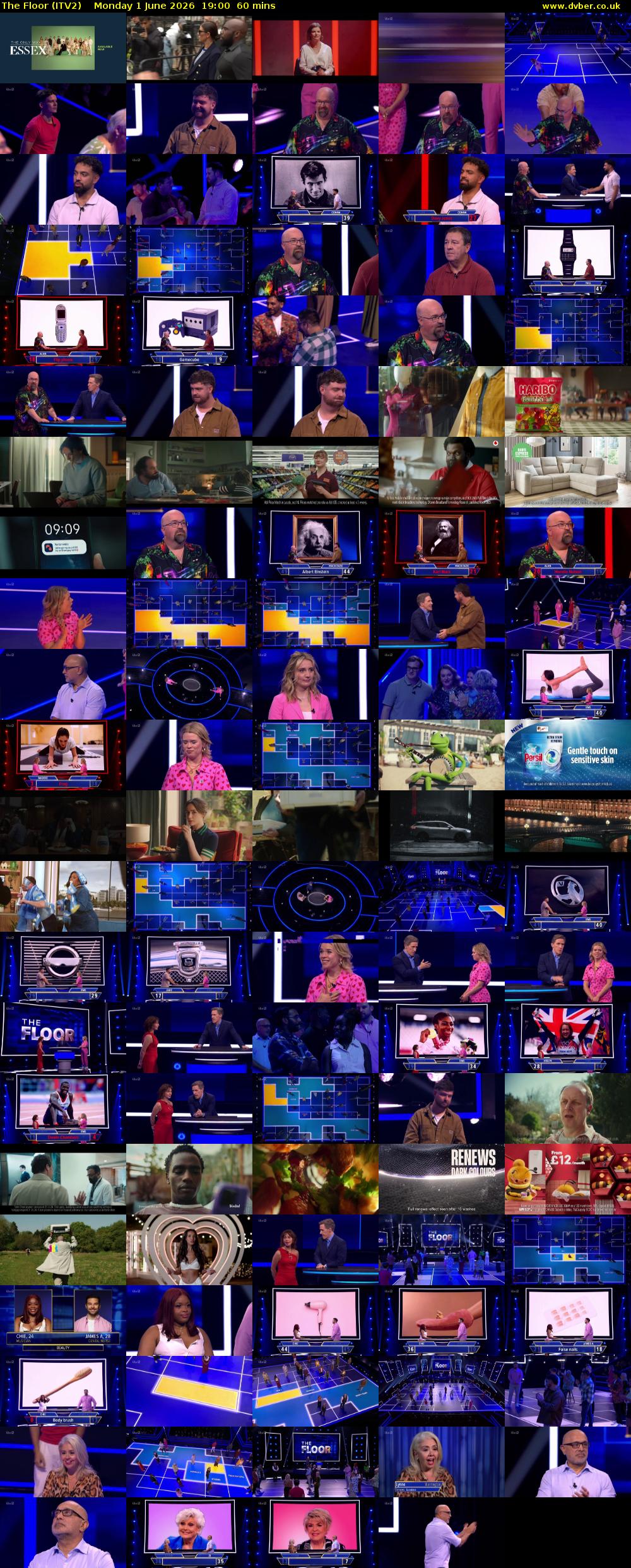 The Floor (ITV2) Monday 1 June 2026 19:00 - 20:00