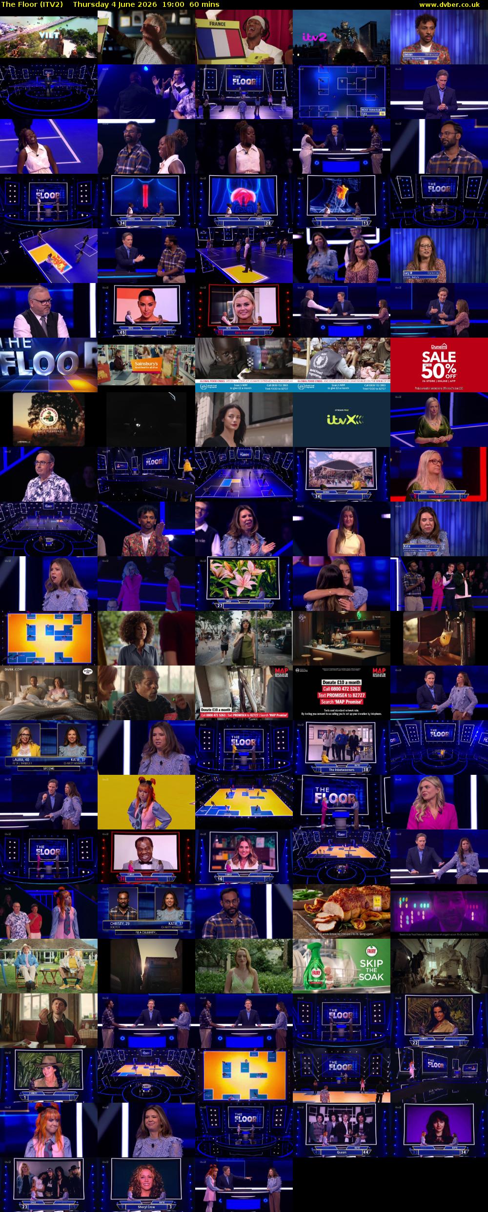 The Floor (ITV2) Thursday 4 June 2026 19:00 - 20:00