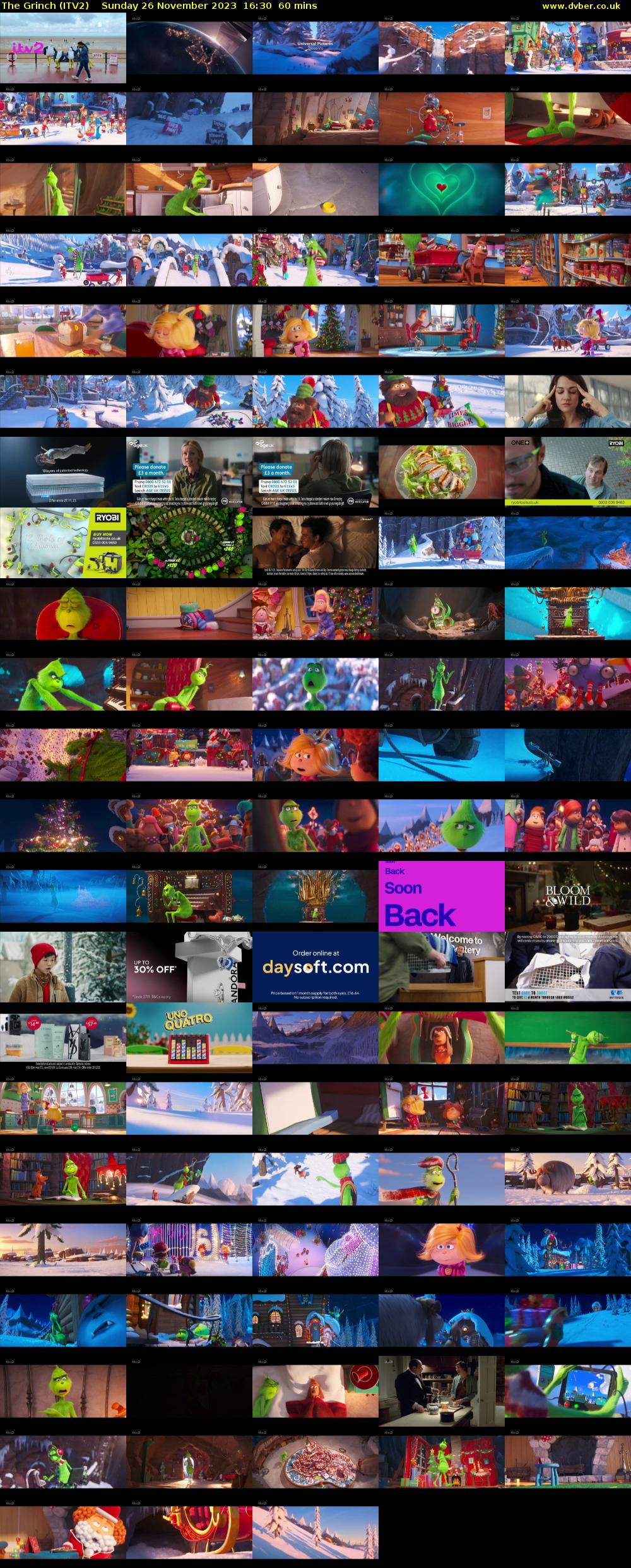 The Grinch (ITV2) Sunday 26 November 2023 16:30 - 17:30