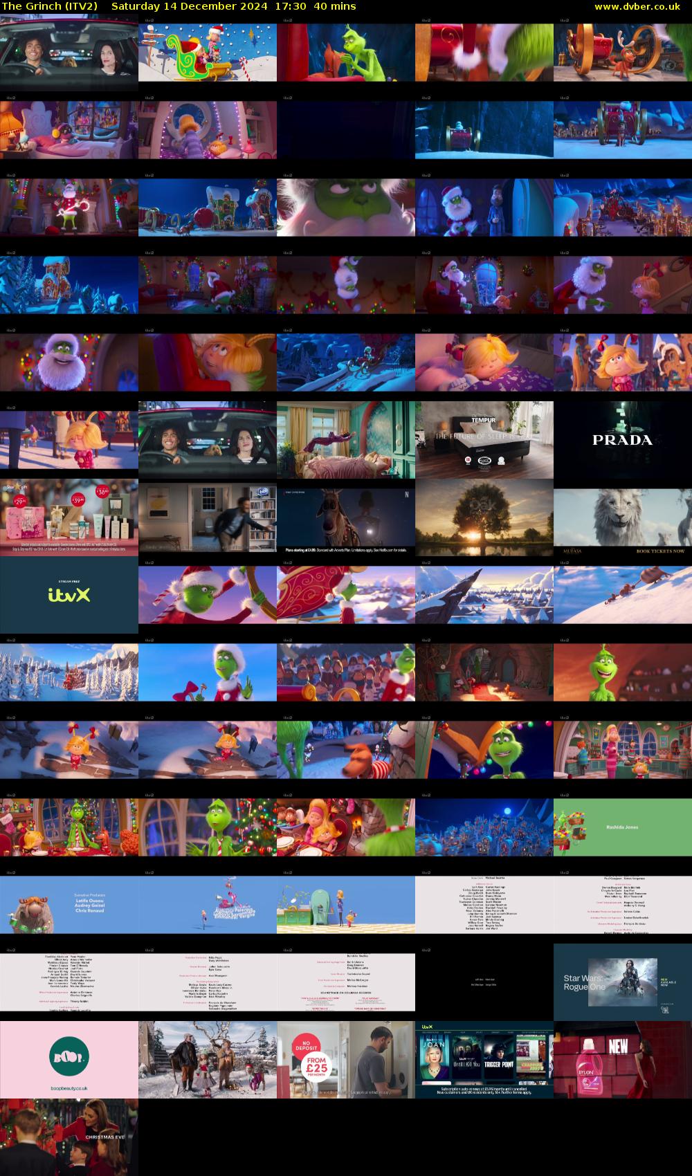 The Grinch (ITV2) Saturday 14 December 2024 17:30 - 18:10