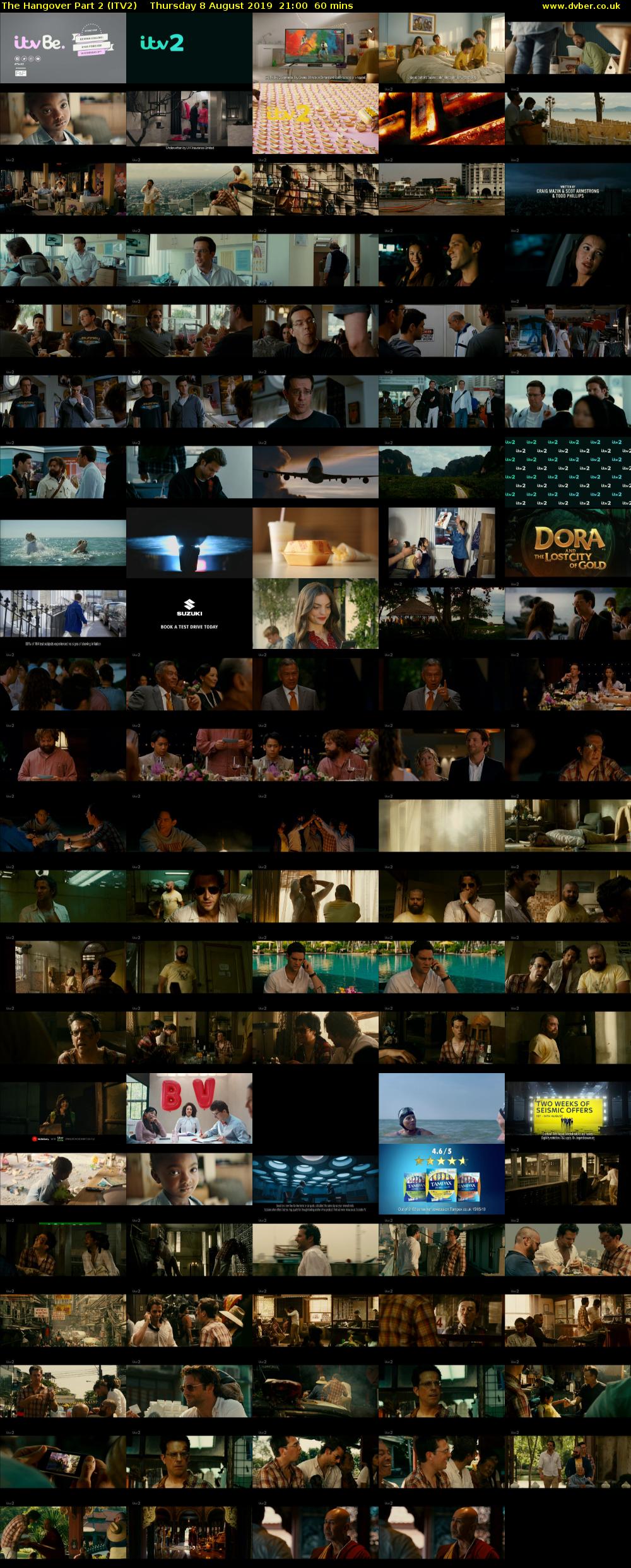 The Hangover Part 2 (ITV2) Thursday 8 August 2019 21:00 - 22:00