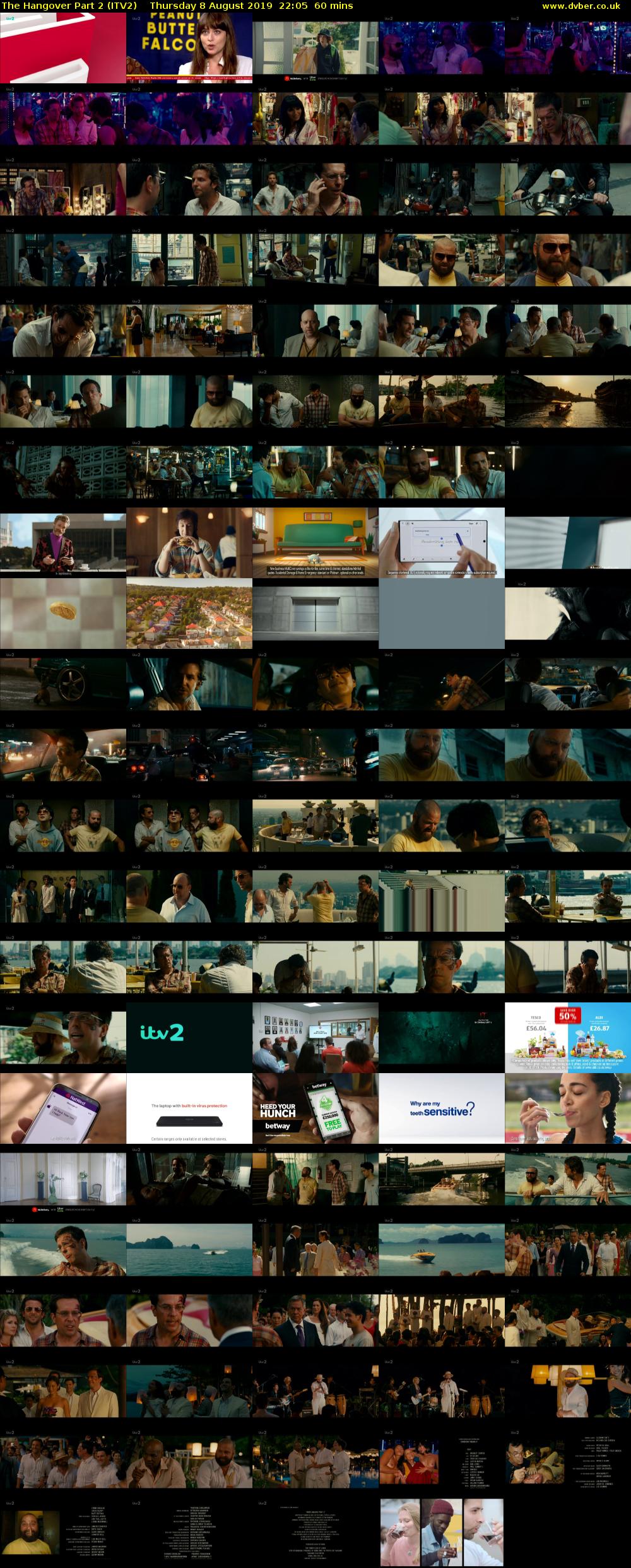 The Hangover Part 2 (ITV2) Thursday 8 August 2019 22:05 - 23:05