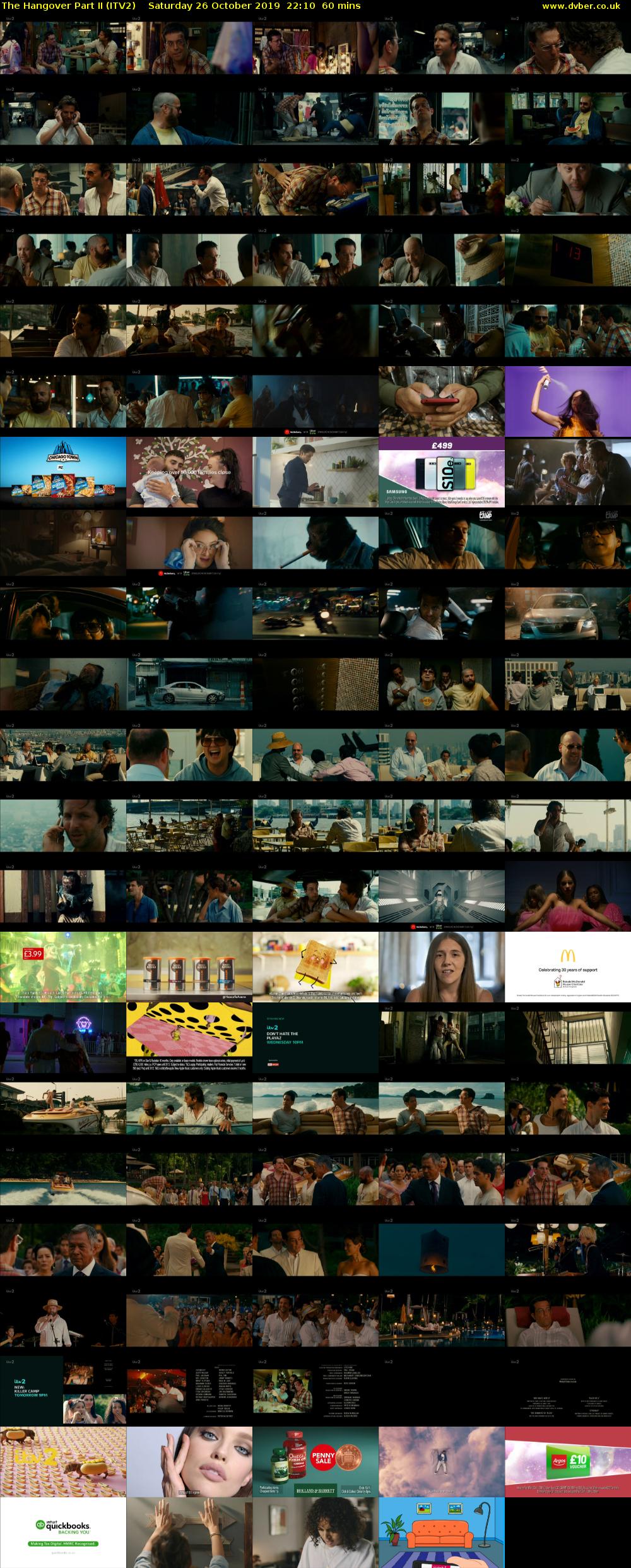 The Hangover Part II (ITV2) Saturday 26 October 2019 22:10 - 23:10