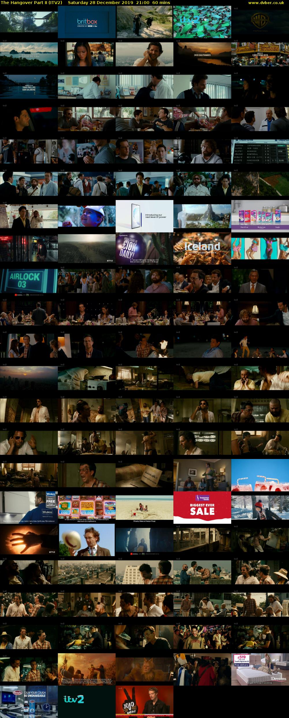 The Hangover Part II (ITV2) Saturday 28 December 2019 21:00 - 22:00