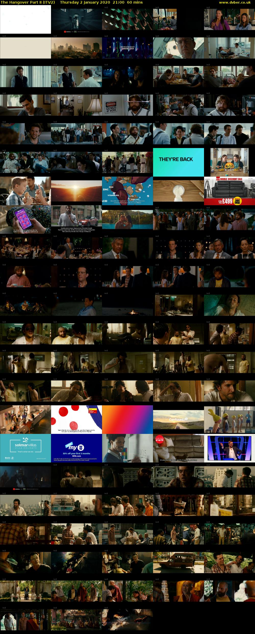 The Hangover Part II (ITV2) Thursday 2 January 2020 21:00 - 22:00