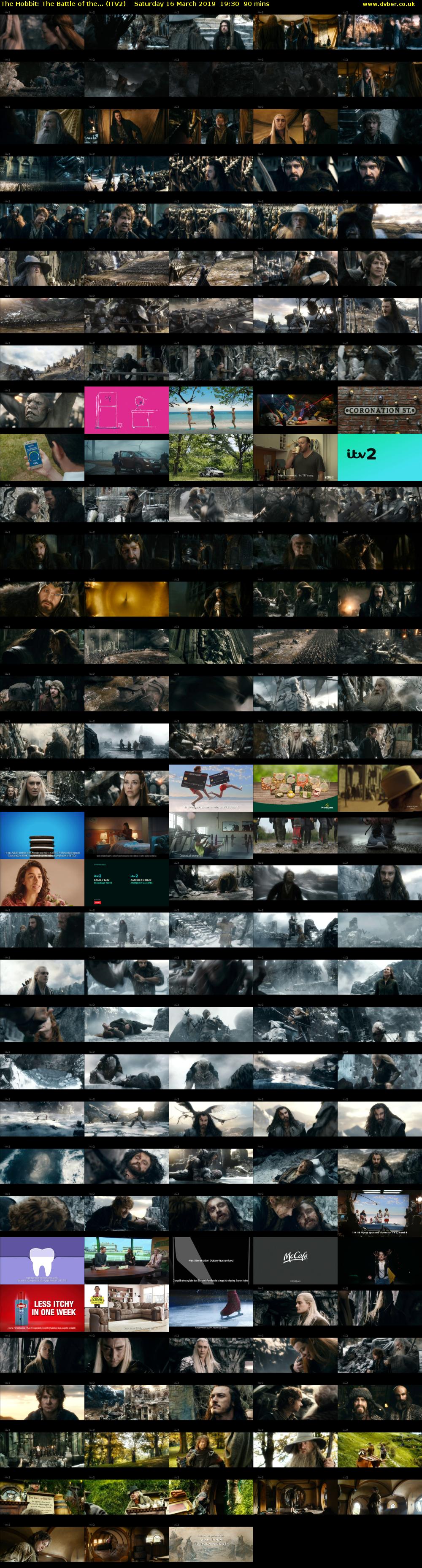 The Hobbit: The Battle of the... (ITV2) Saturday 16 March 2019 19:30 - 21:00