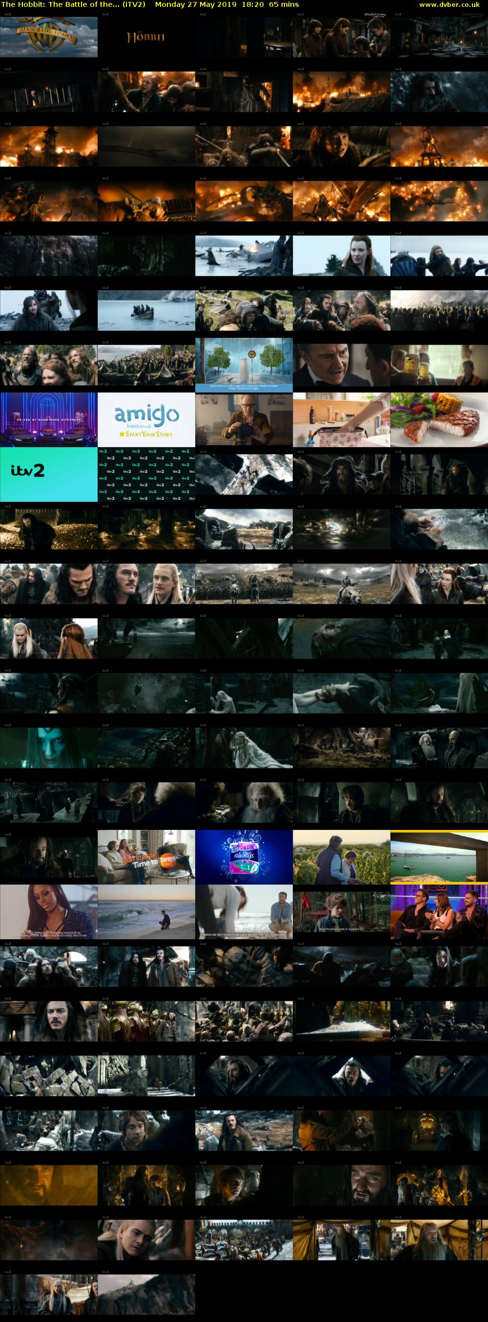 The Hobbit: The Battle of the... (ITV2) Monday 27 May 2019 18:20 - 19:25
