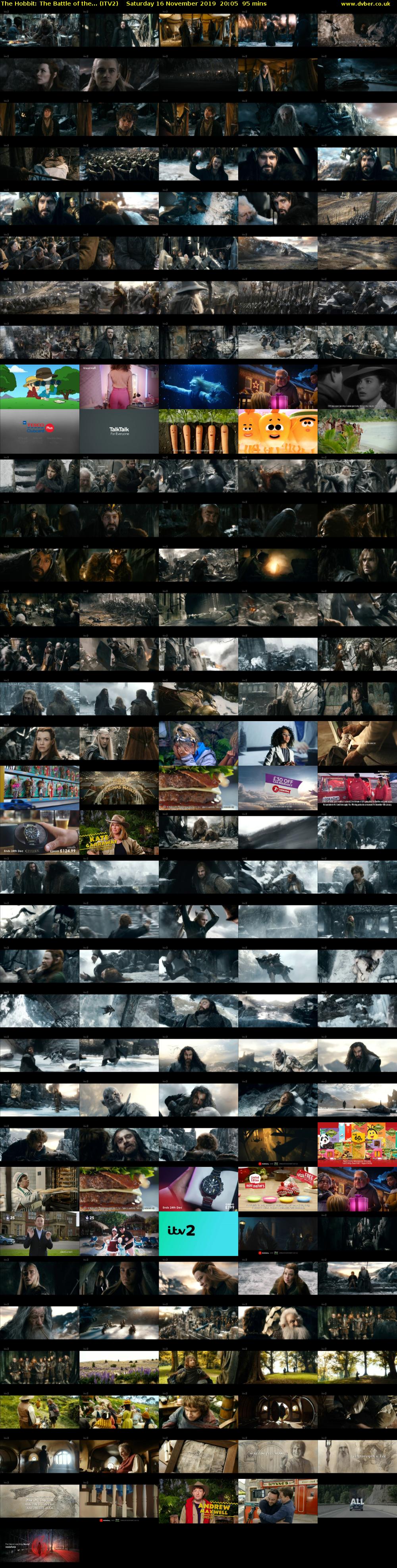 The Hobbit: The Battle of the... (ITV2) Saturday 16 November 2019 20:05 - 21:40