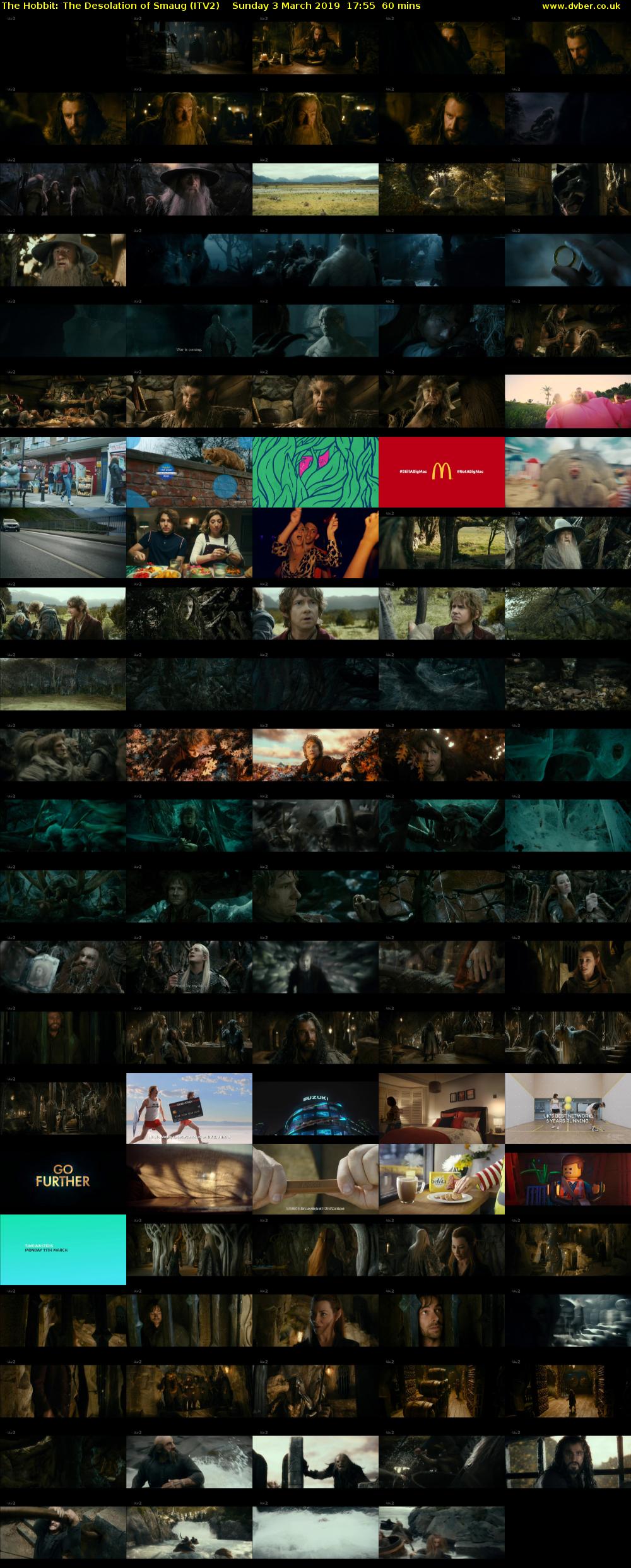 The Hobbit: The Desolation of Smaug (ITV2) Sunday 3 March 2019 17:55 - 18:55