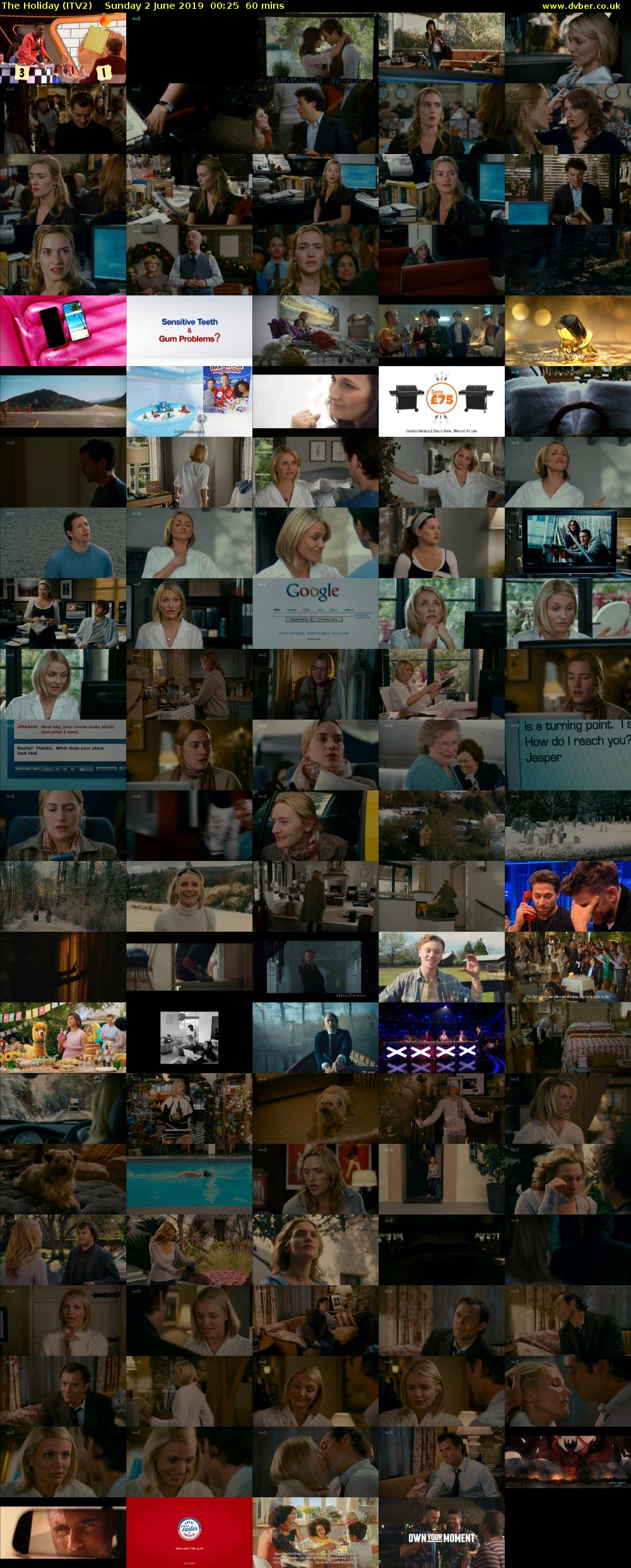The Holiday (ITV2) Sunday 2 June 2019 00:25 - 01:25