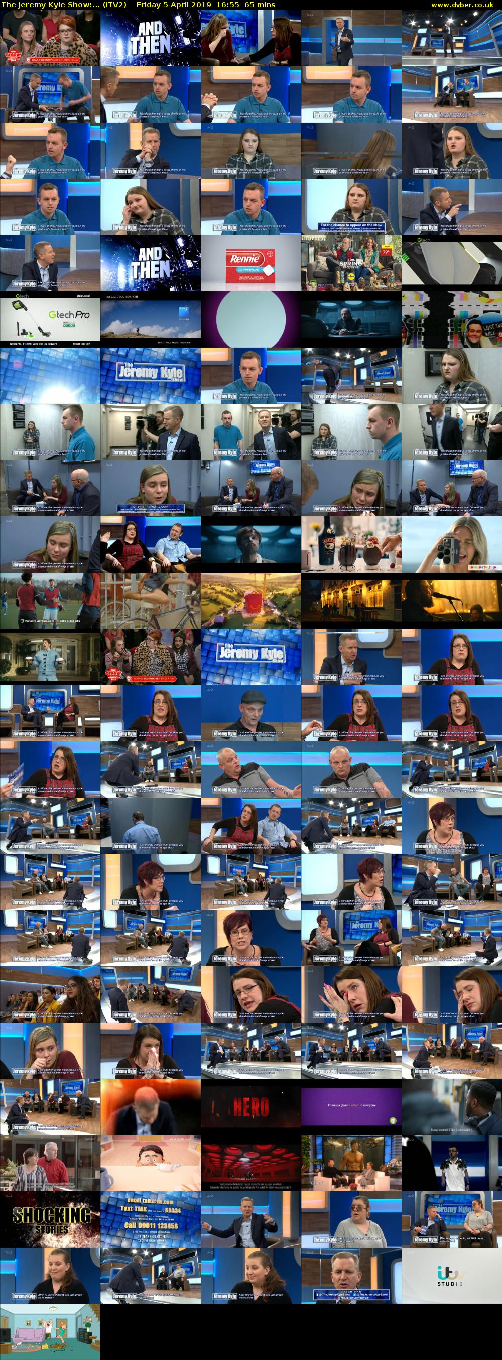 The Jeremy Kyle Show:... (ITV2) Friday 5 April 2019 16:55 - 18:00