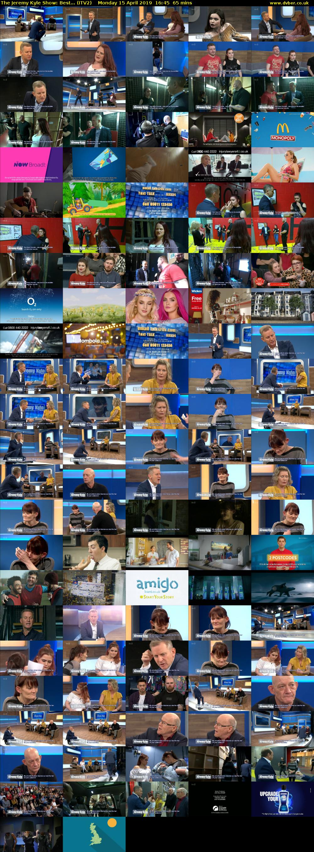The Jeremy Kyle Show: Best... (ITV2) Monday 15 April 2019 16:45 - 17:50