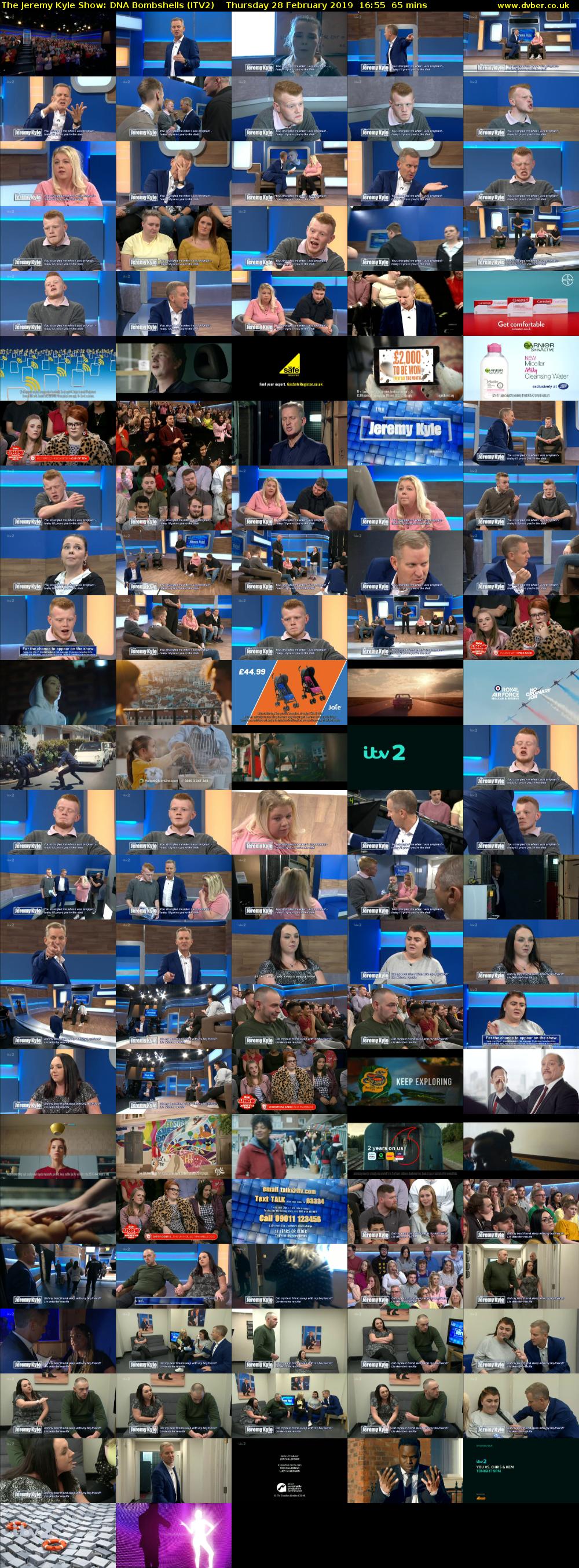 The Jeremy Kyle Show: DNA Bombshells (ITV2) Thursday 28 February 2019 16:55 - 18:00