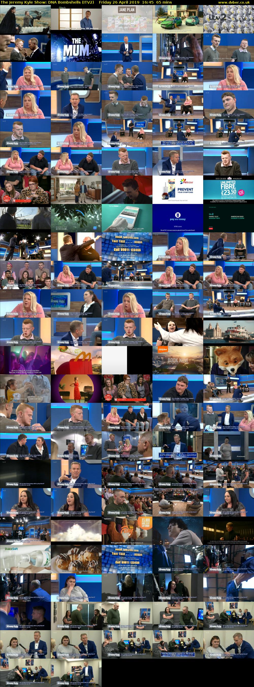 The Jeremy Kyle Show: DNA Bombshells (ITV2) Friday 26 April 2019 16:45 - 17:50