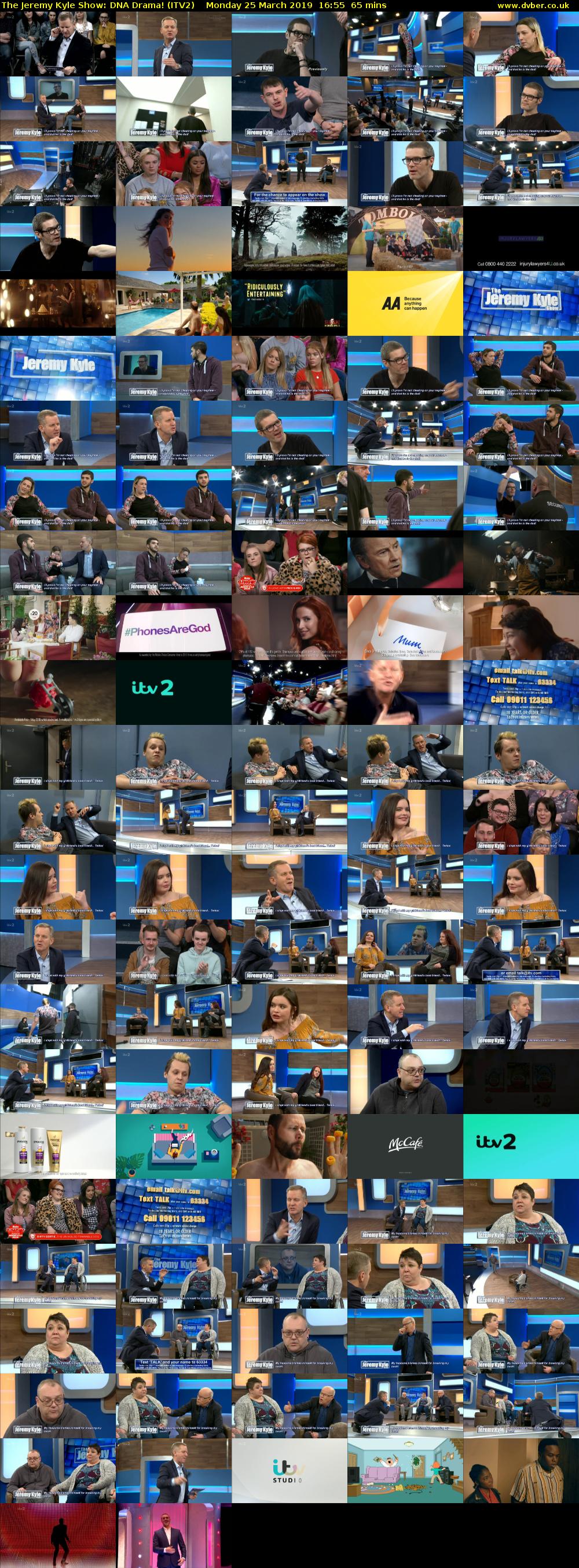 The Jeremy Kyle Show: DNA Drama! (ITV2) Monday 25 March 2019 16:55 - 18:00