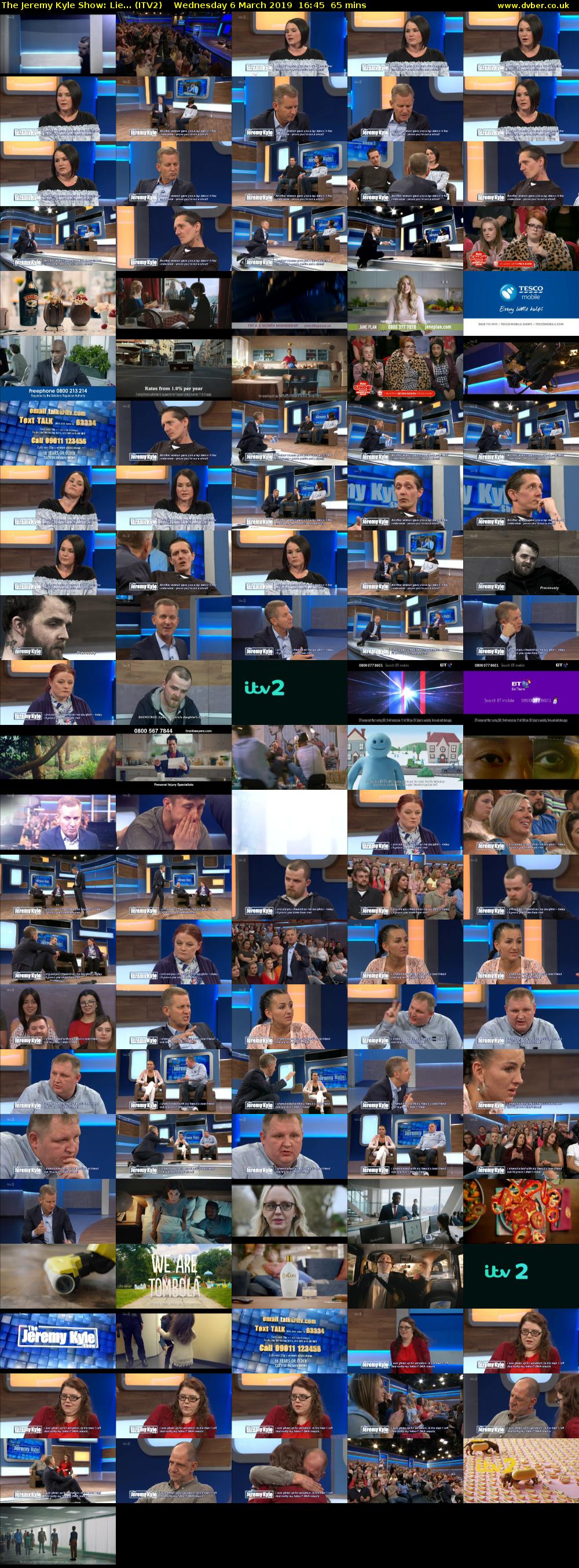 The Jeremy Kyle Show: Lie... (ITV2) Wednesday 6 March 2019 16:45 - 17:50