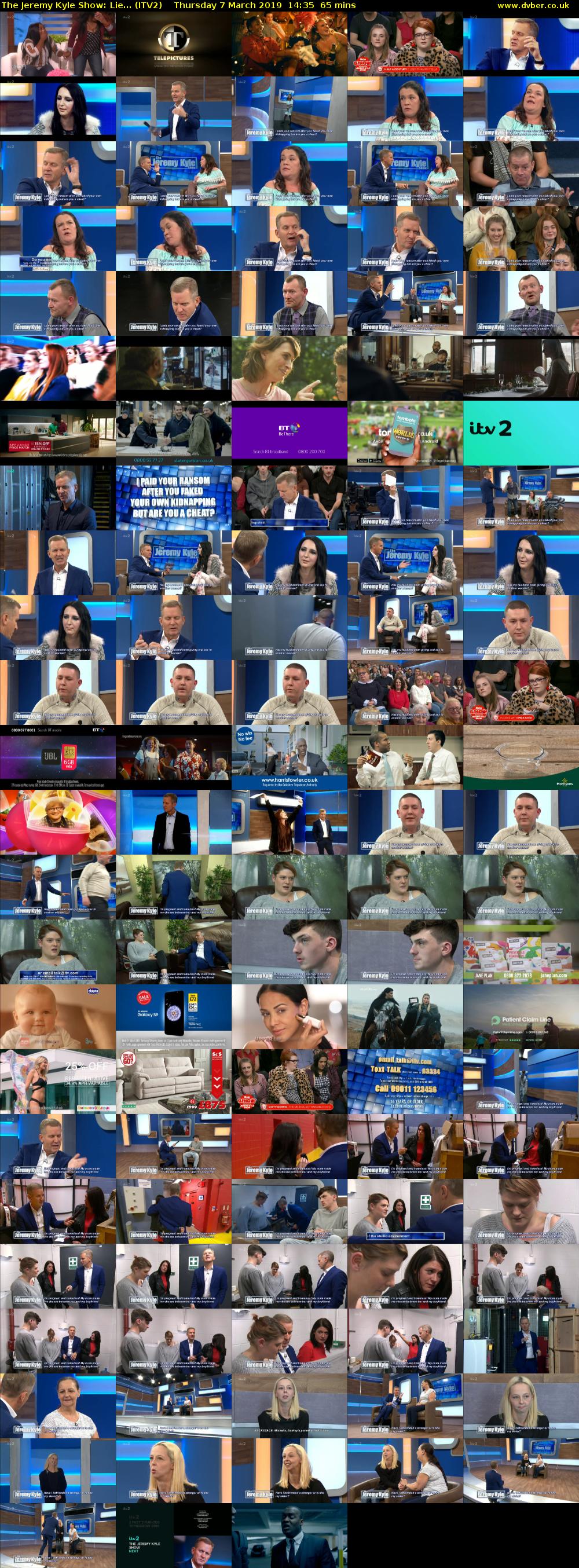 The Jeremy Kyle Show: Lie... (ITV2) Thursday 7 March 2019 14:35 - 15:40