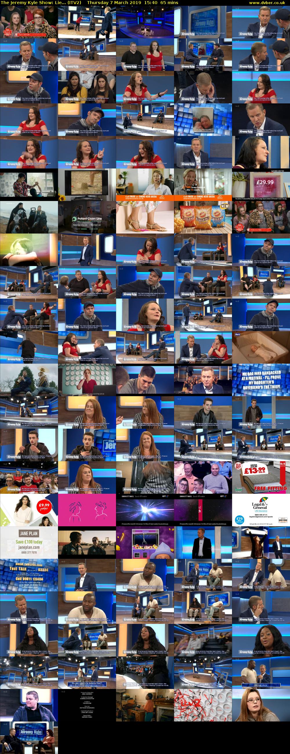 The Jeremy Kyle Show: Lie... (ITV2) Thursday 7 March 2019 15:40 - 16:45