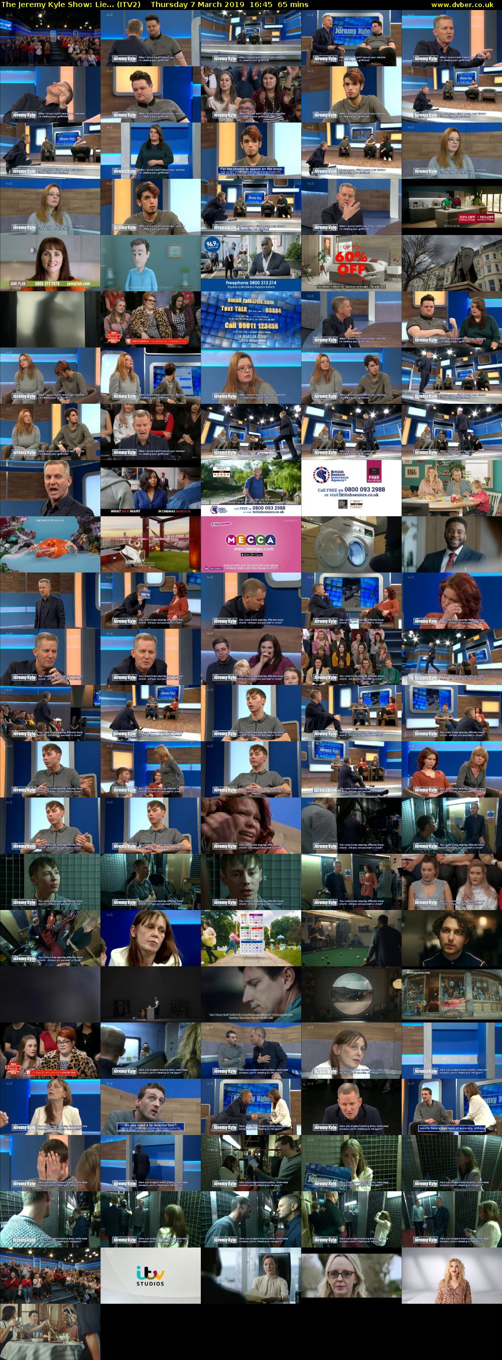 The Jeremy Kyle Show: Lie... (ITV2) Thursday 7 March 2019 16:45 - 17:50