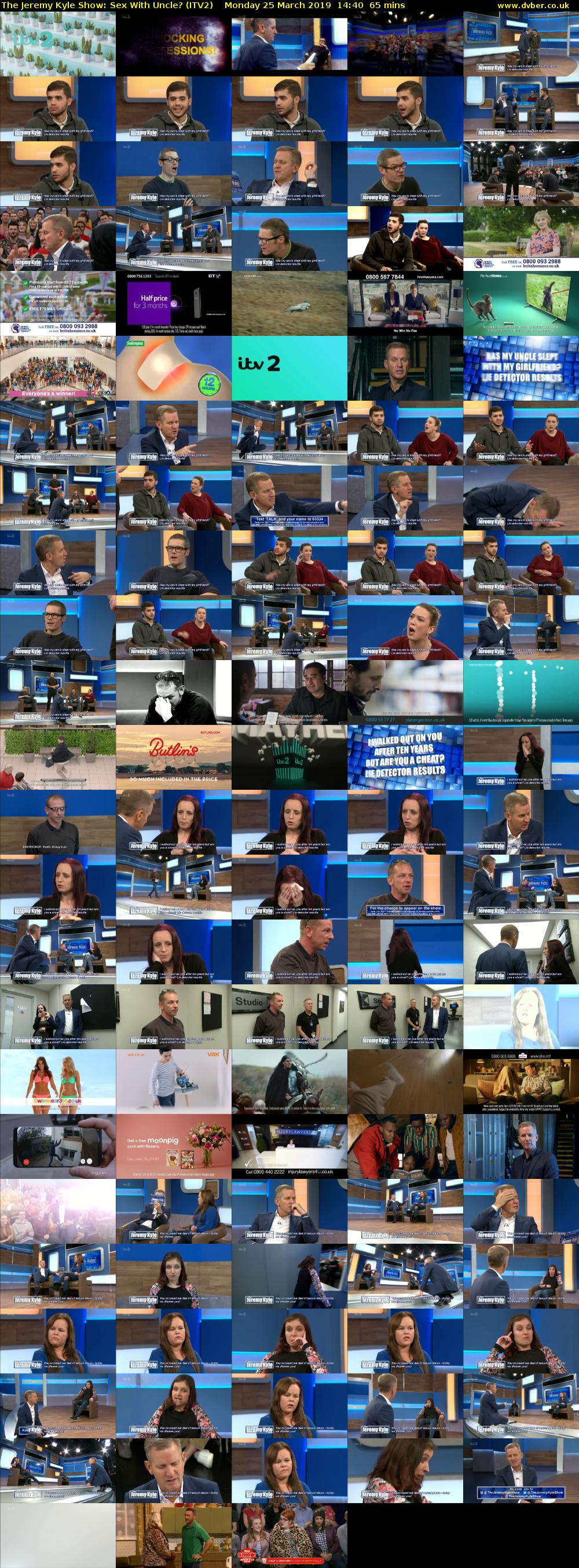 The Jeremy Kyle Show: Sex With Uncle? (ITV2) Monday 25 March 2019 14:40 - 15:45