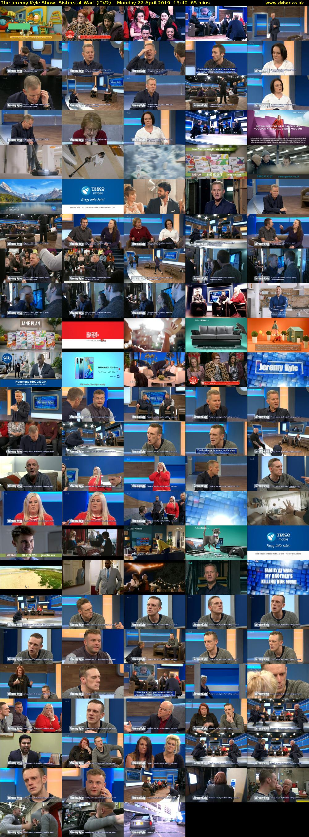 The Jeremy Kyle Show: Sisters at War! (ITV2) Monday 22 April 2019 15:40 - 16:45