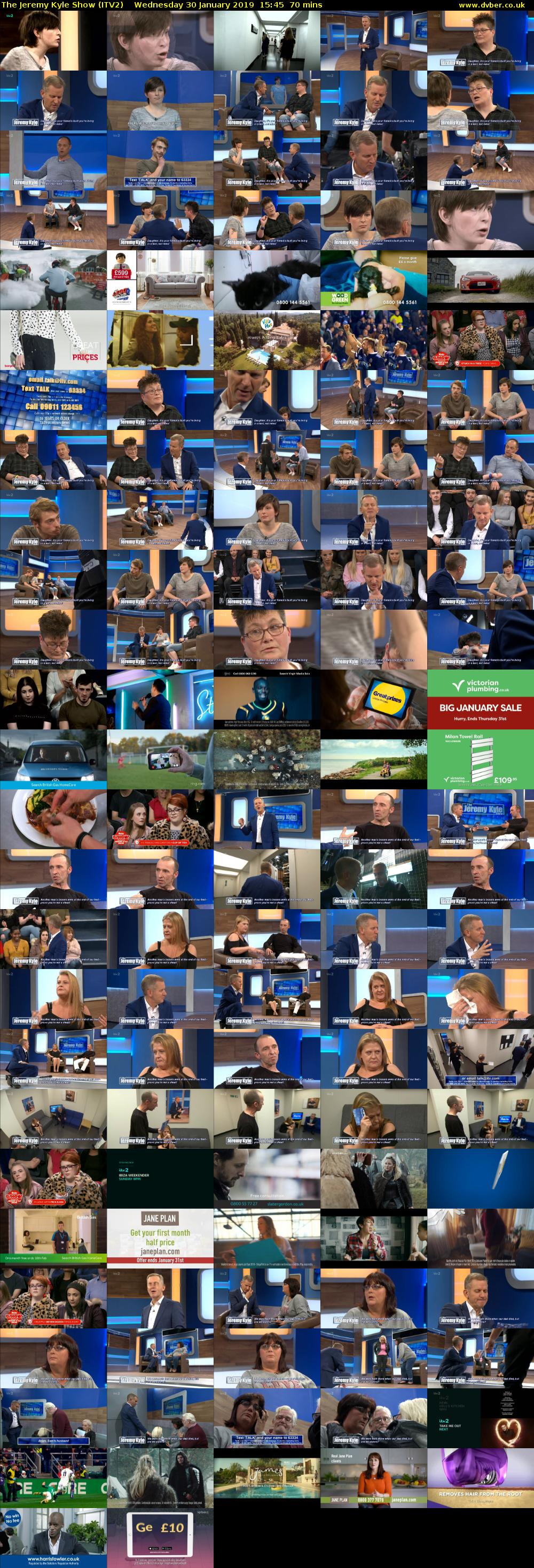 The Jeremy Kyle Show (ITV2) Wednesday 30 January 2019 15:45 - 16:55