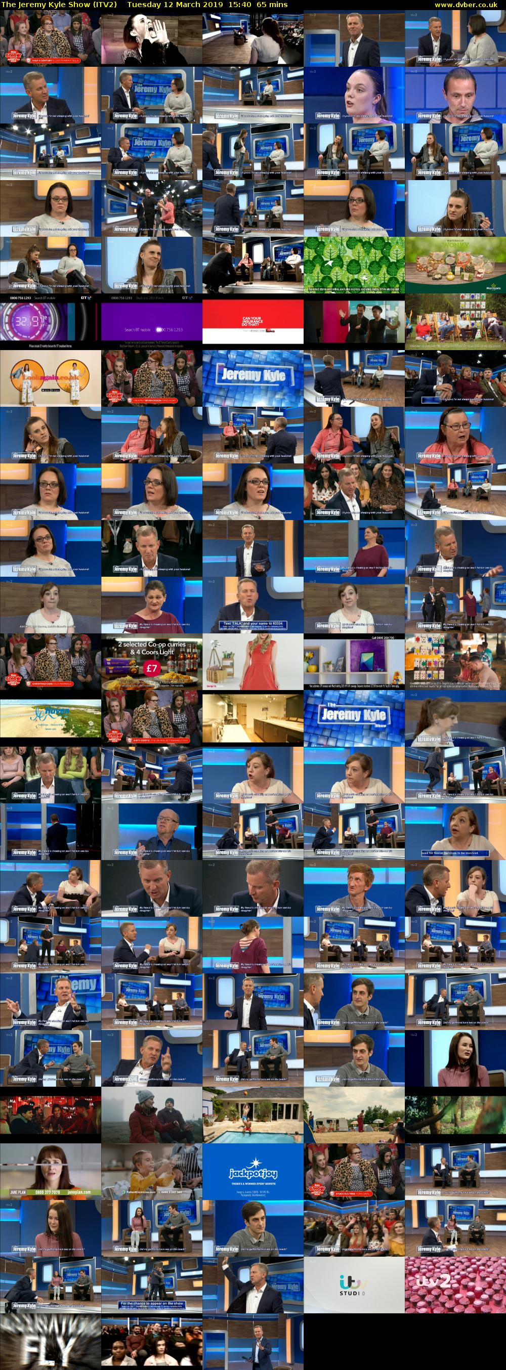 The Jeremy Kyle Show (ITV2) Tuesday 12 March 2019 15:40 - 16:45
