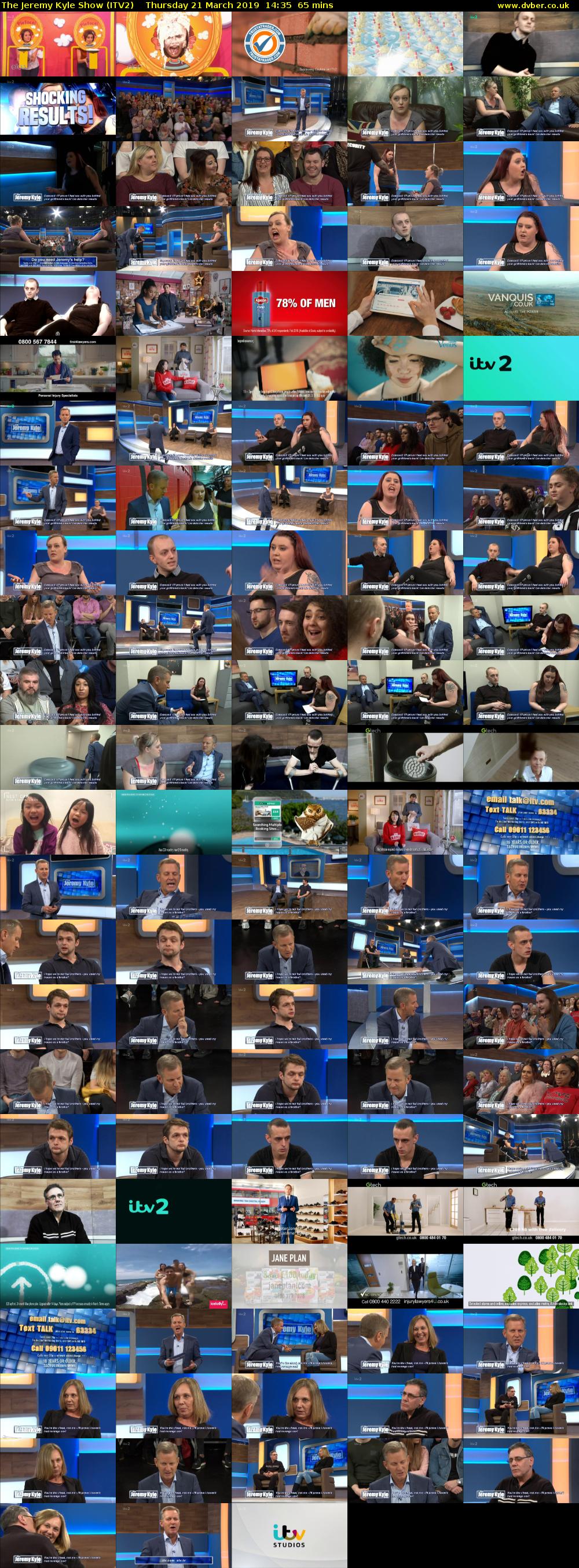 The Jeremy Kyle Show (ITV2) Thursday 21 March 2019 14:35 - 15:40