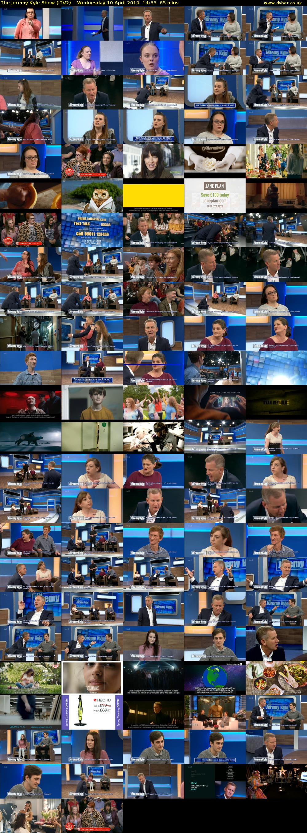 The Jeremy Kyle Show (ITV2) Wednesday 10 April 2019 14:35 - 15:40