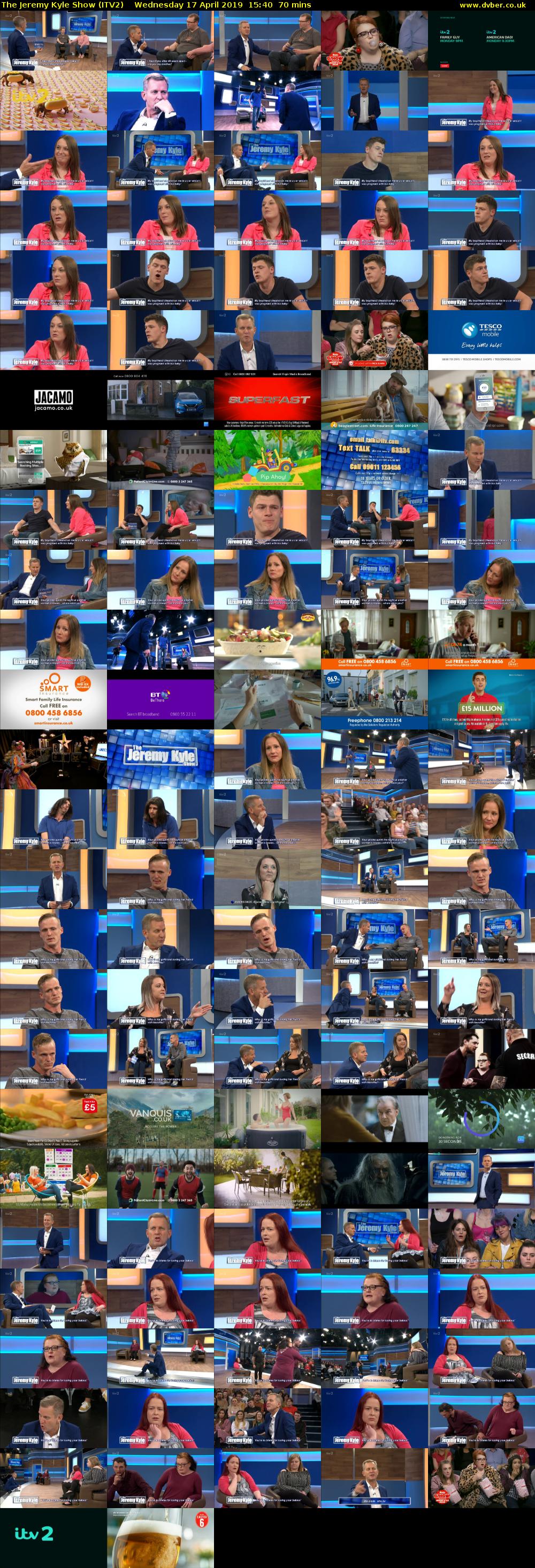 The Jeremy Kyle Show (ITV2) Wednesday 17 April 2019 15:40 - 16:50