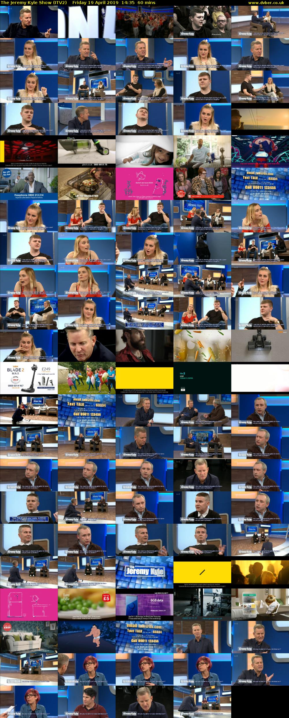 The Jeremy Kyle Show (ITV2) Friday 19 April 2019 14:35 - 15:35