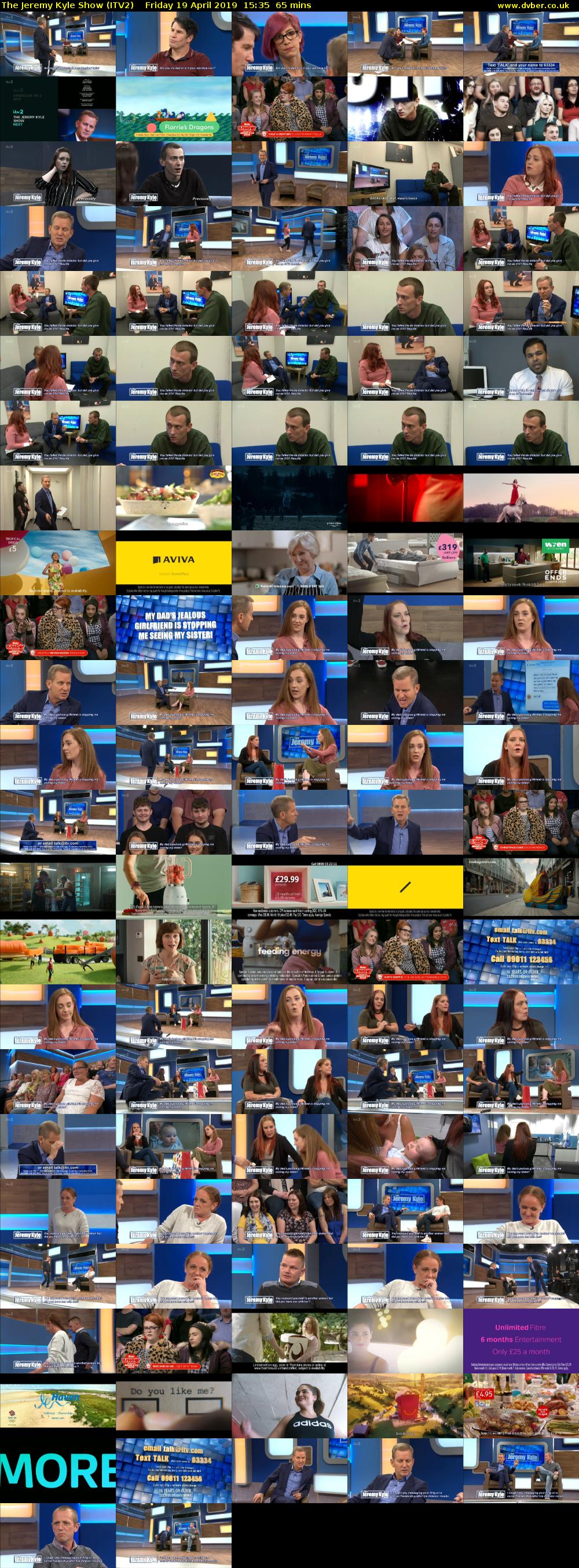 The Jeremy Kyle Show (ITV2) Friday 19 April 2019 15:35 - 16:40