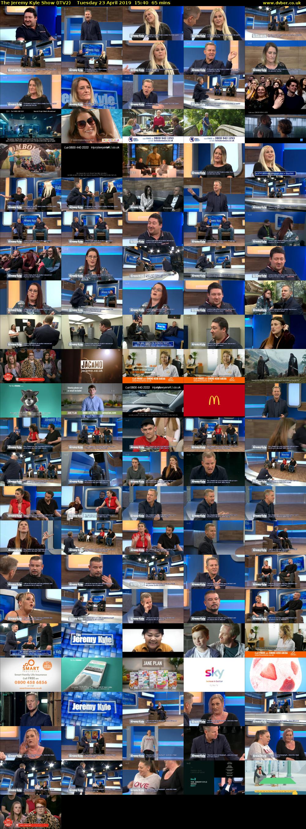 The Jeremy Kyle Show (ITV2) Tuesday 23 April 2019 15:40 - 16:45