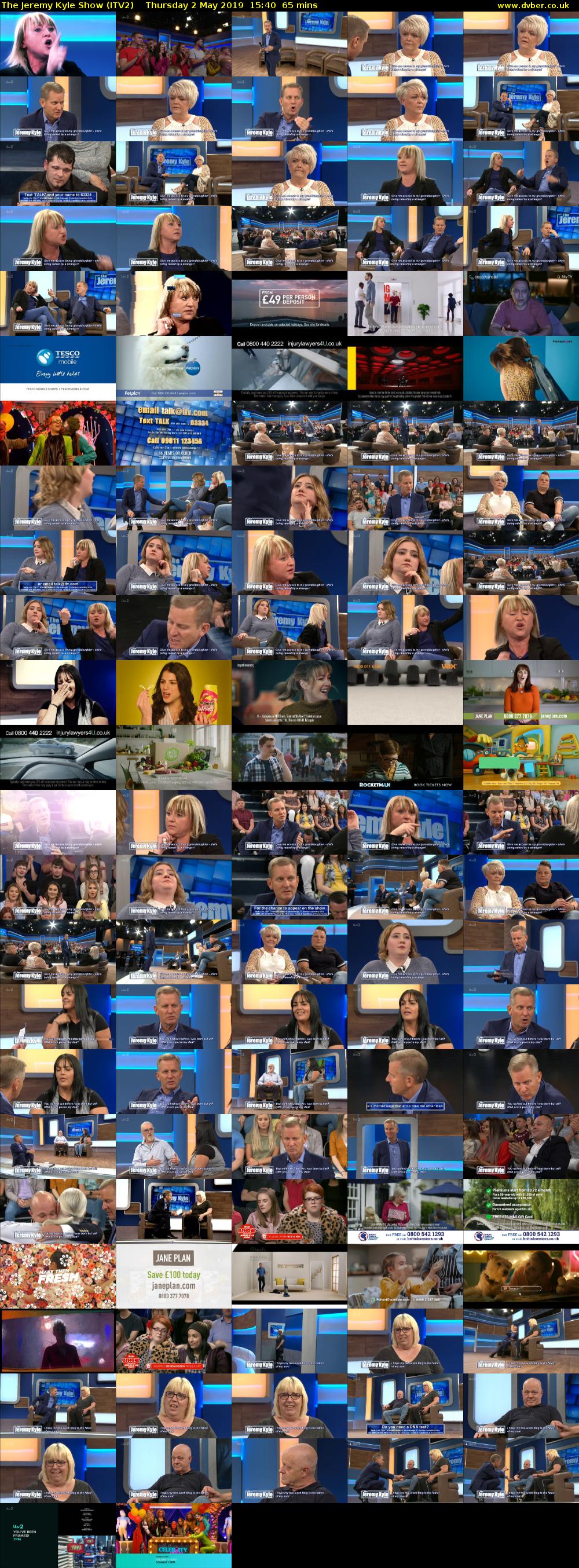 The Jeremy Kyle Show (ITV2) Thursday 2 May 2019 15:40 - 16:45