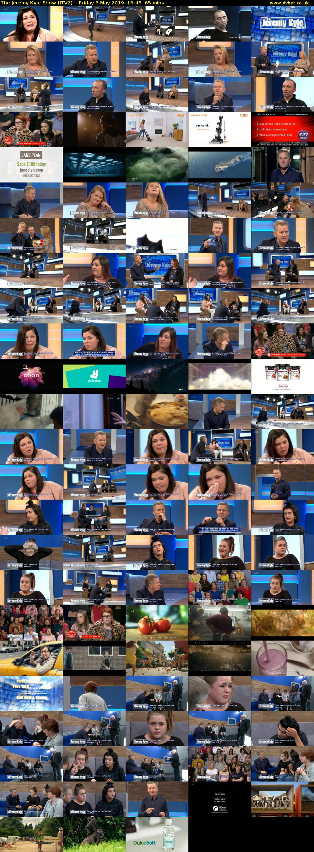 The Jeremy Kyle Show (ITV2) Friday 3 May 2019 16:45 - 17:50