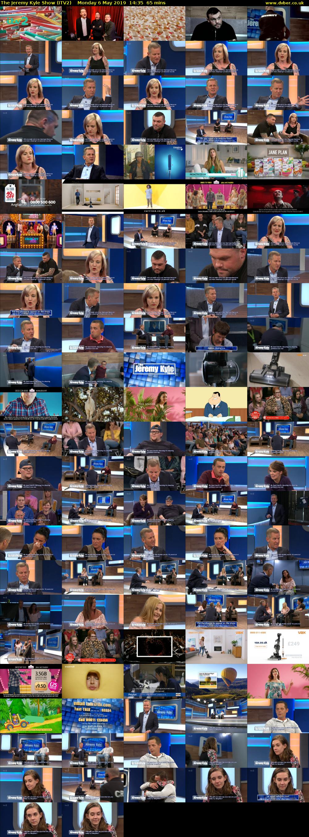 The Jeremy Kyle Show (ITV2) Monday 6 May 2019 14:35 - 15:40