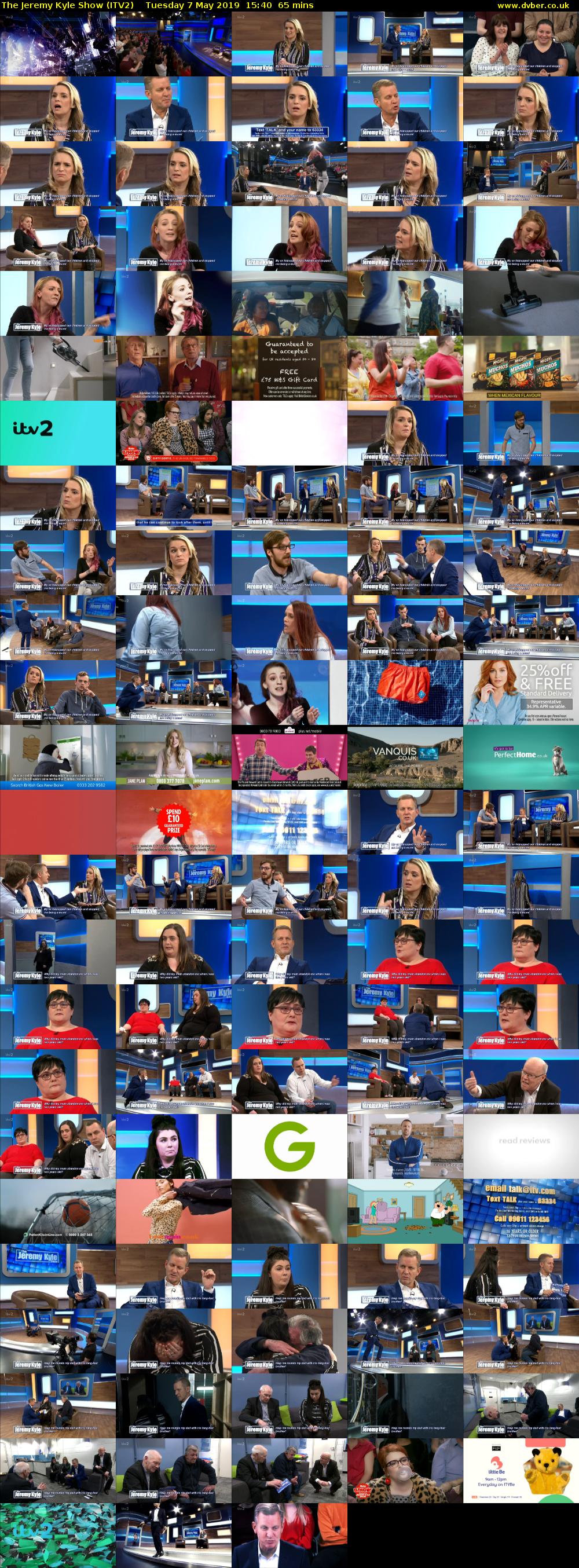 The Jeremy Kyle Show (ITV2) Tuesday 7 May 2019 15:40 - 16:45