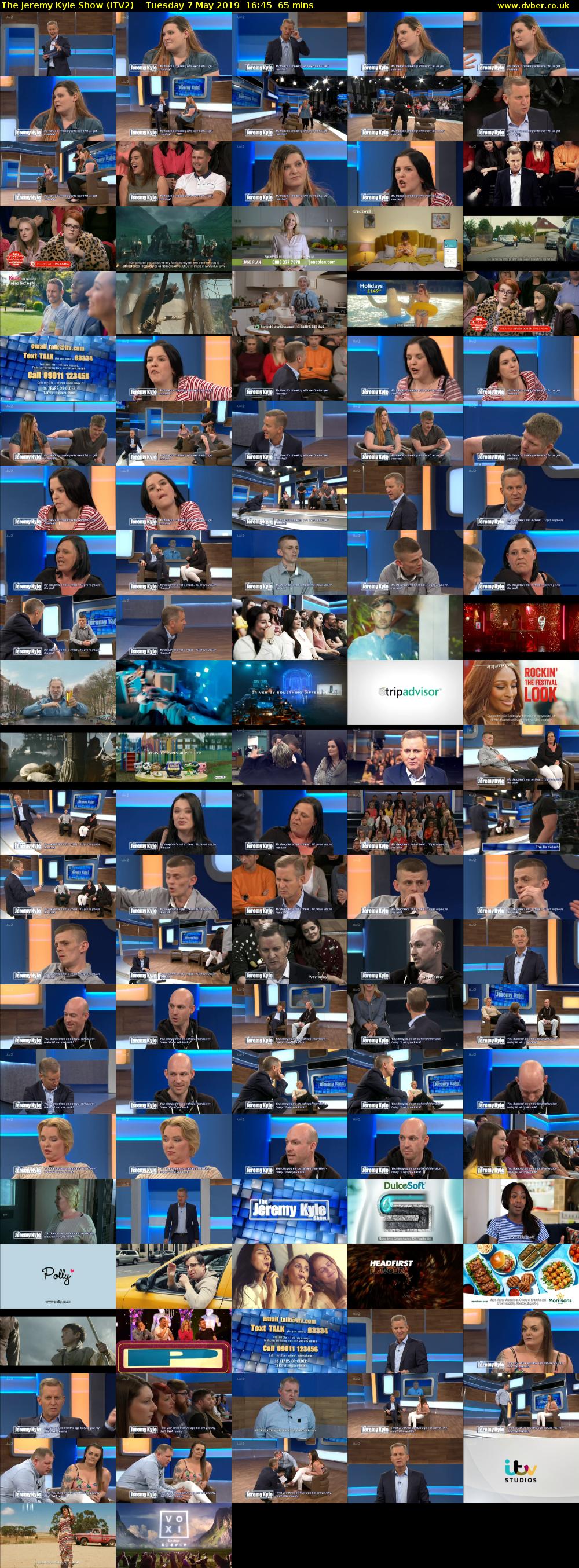 The Jeremy Kyle Show (ITV2) Tuesday 7 May 2019 16:45 - 17:50