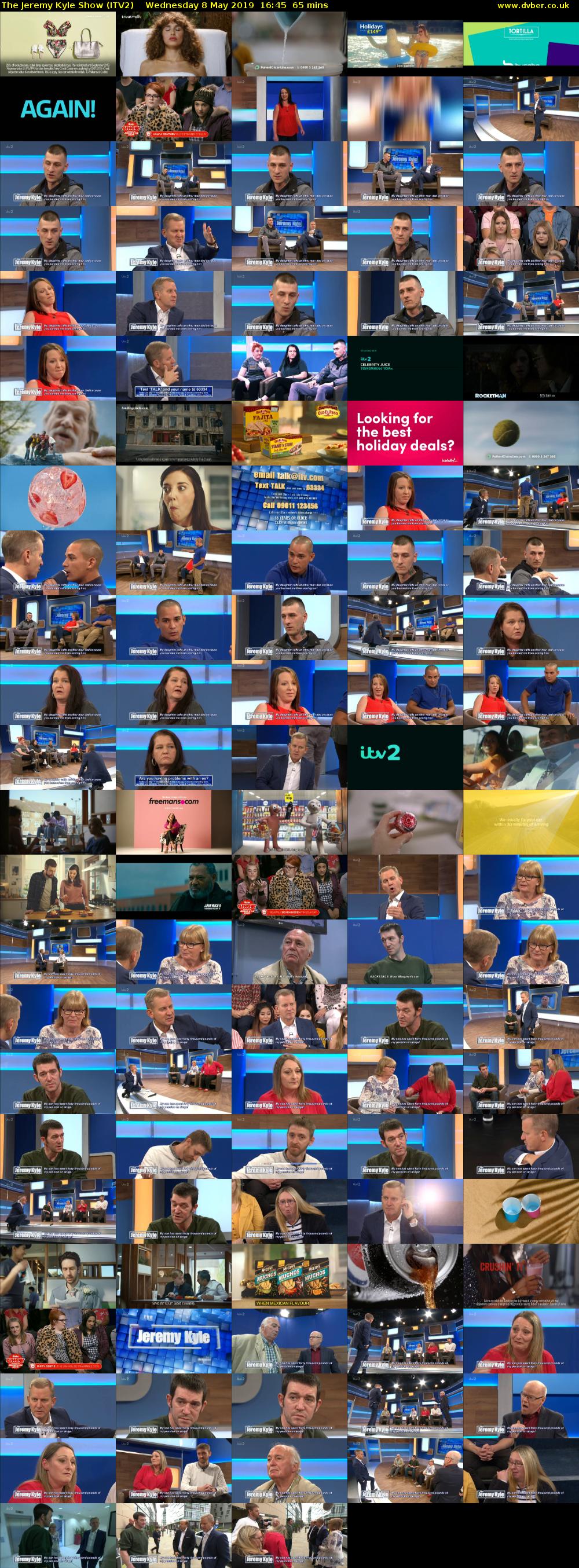 The Jeremy Kyle Show (ITV2) Wednesday 8 May 2019 16:45 - 17:50