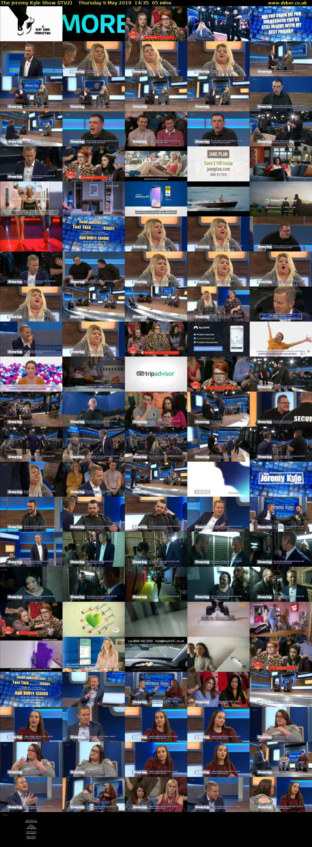 The Jeremy Kyle Show (ITV2) Thursday 9 May 2019 14:35 - 15:40